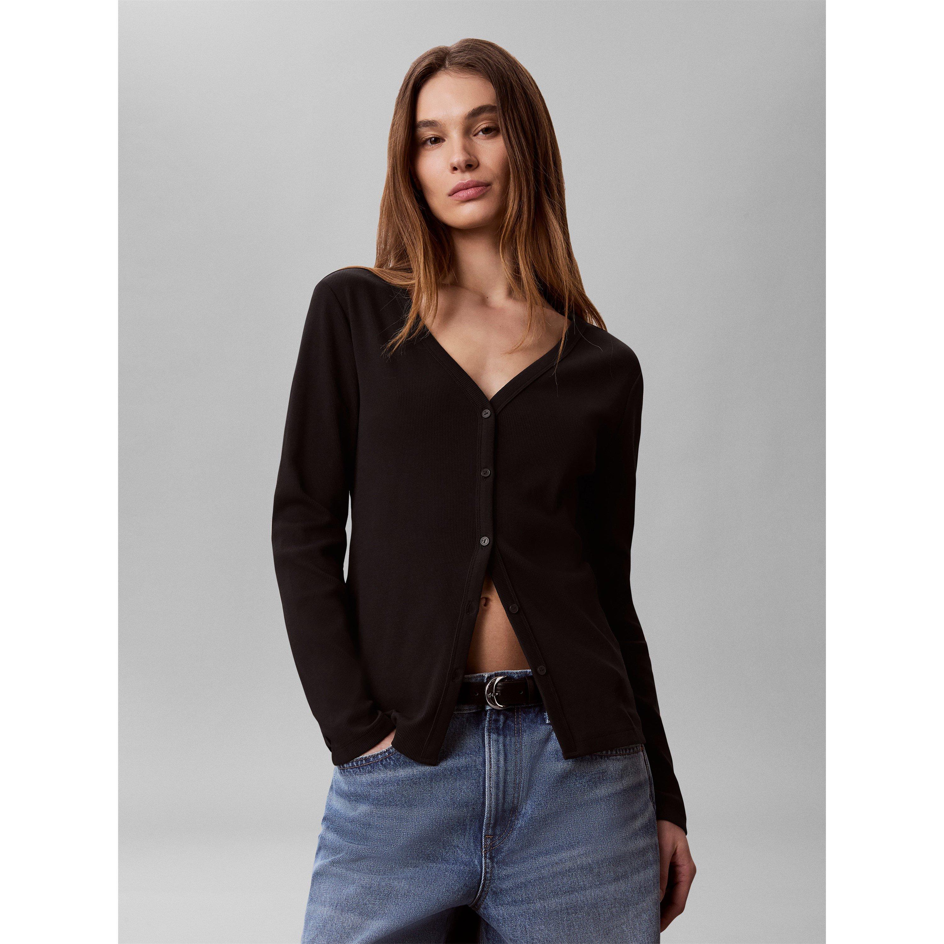 Black - Calvin Klein Jeans - Women's CKJ Cardigan - 2