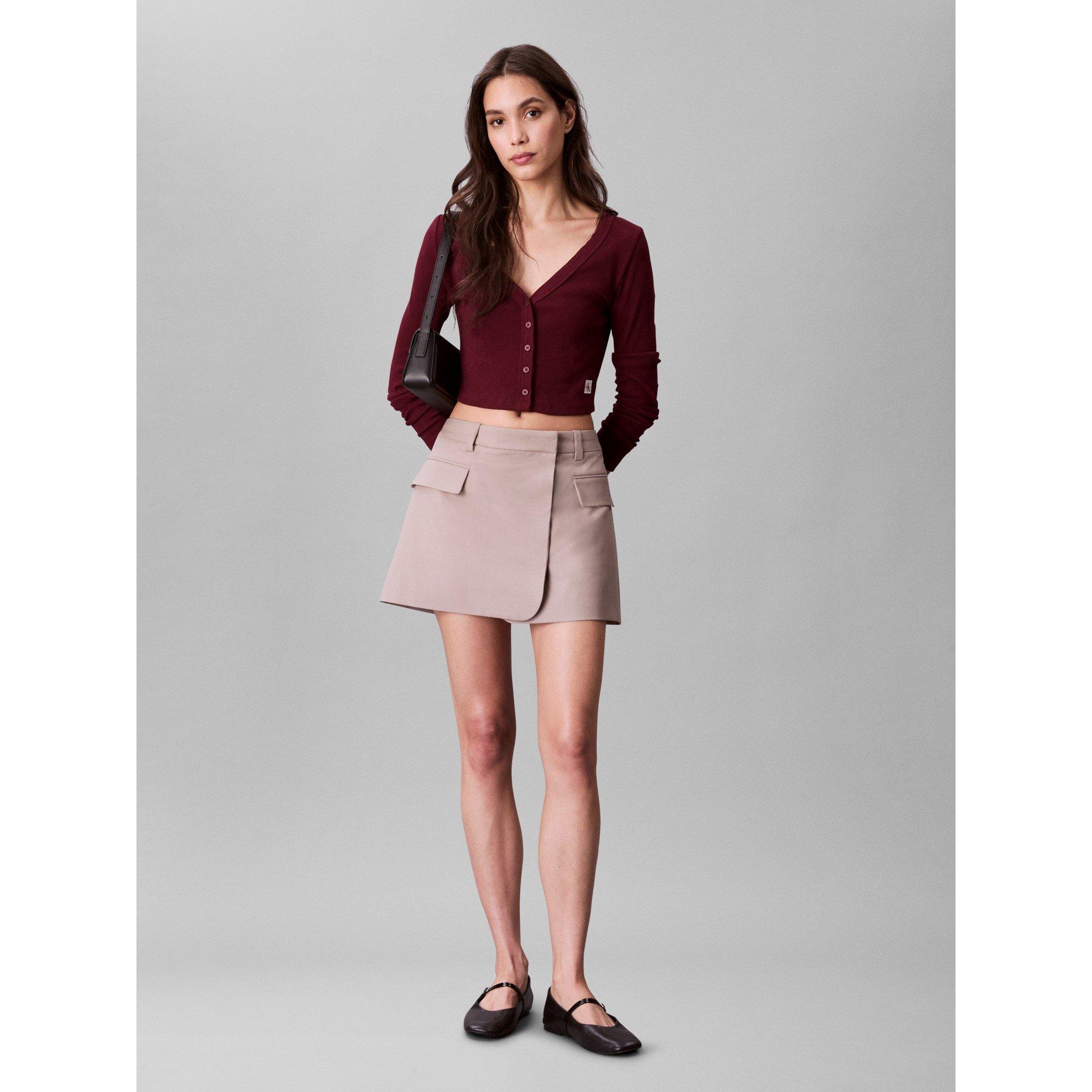 Deep Rouge - Calvin Klein Jeans - Women's CKJ Cardigan - 2