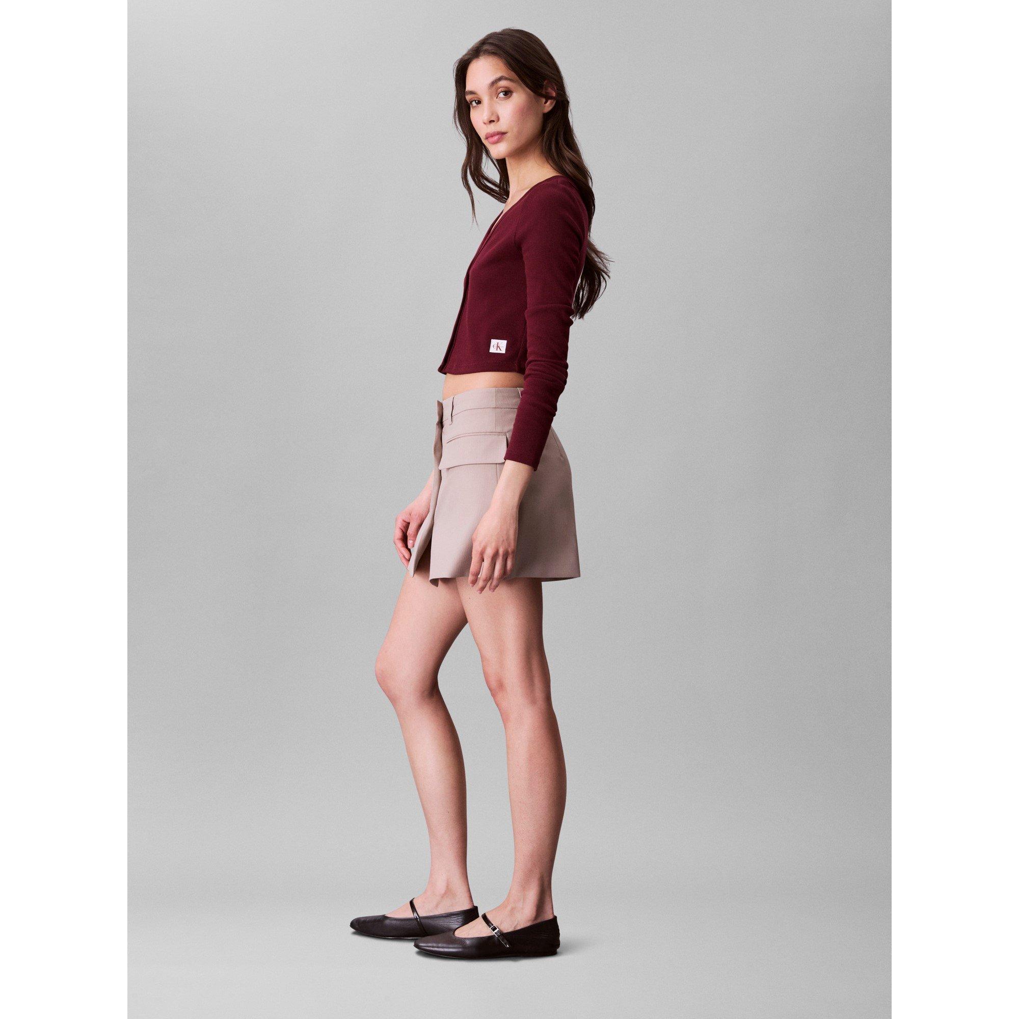 Deep Rouge - Calvin Klein Jeans - Women's CKJ Cardigan - 5