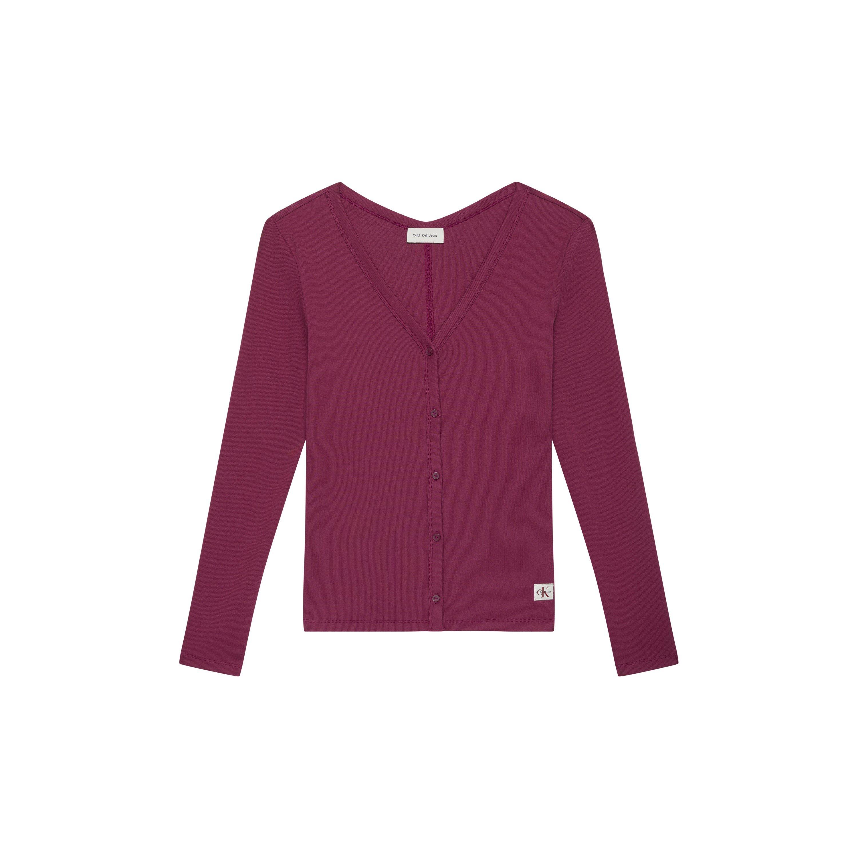 Calvin Klein Jeans Women's Ckj Cardigan - Red - 14 (L)
