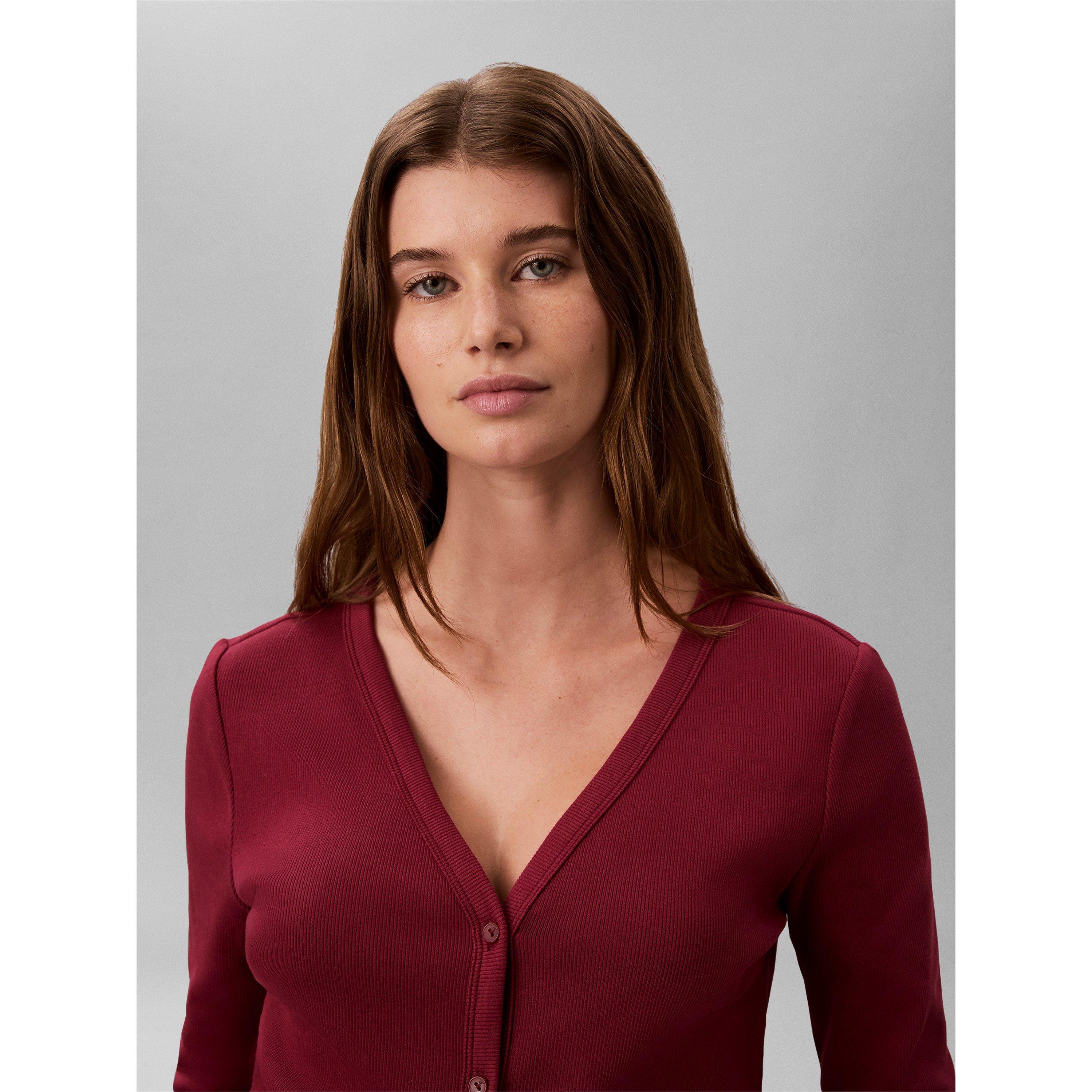 Red - Calvin Klein Jeans - Women's CKJ Cardigan - 4