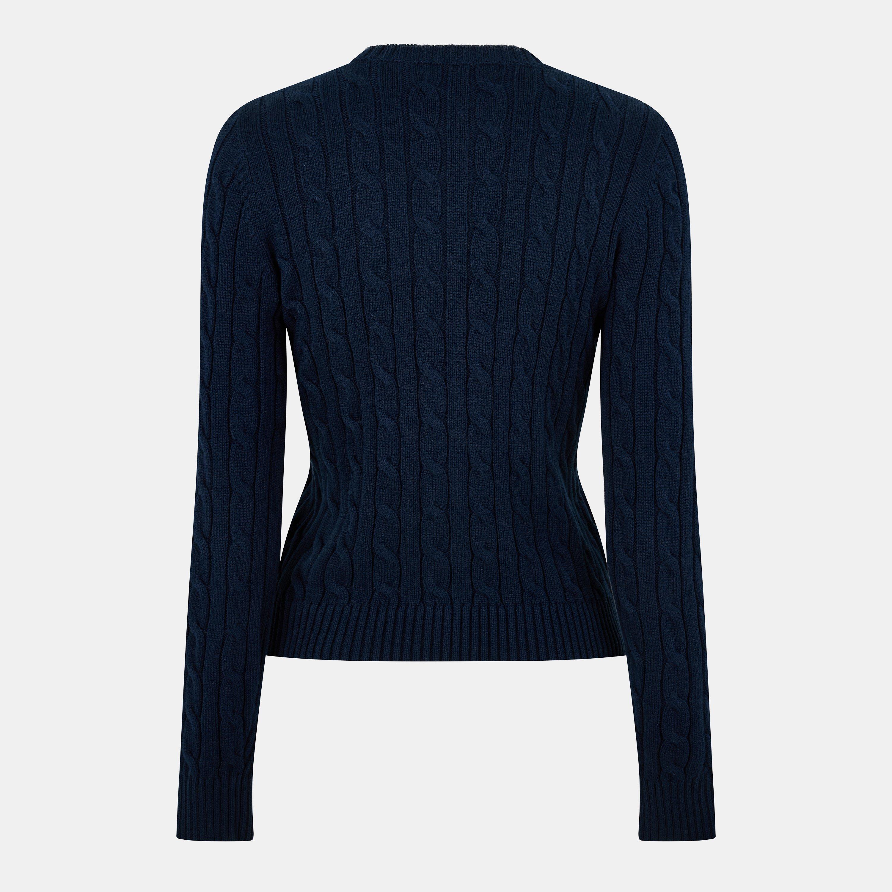 Lauren Navy - Lauren by Ralph Lauren - Women's Real Leather Ralhan Cardigan - 2