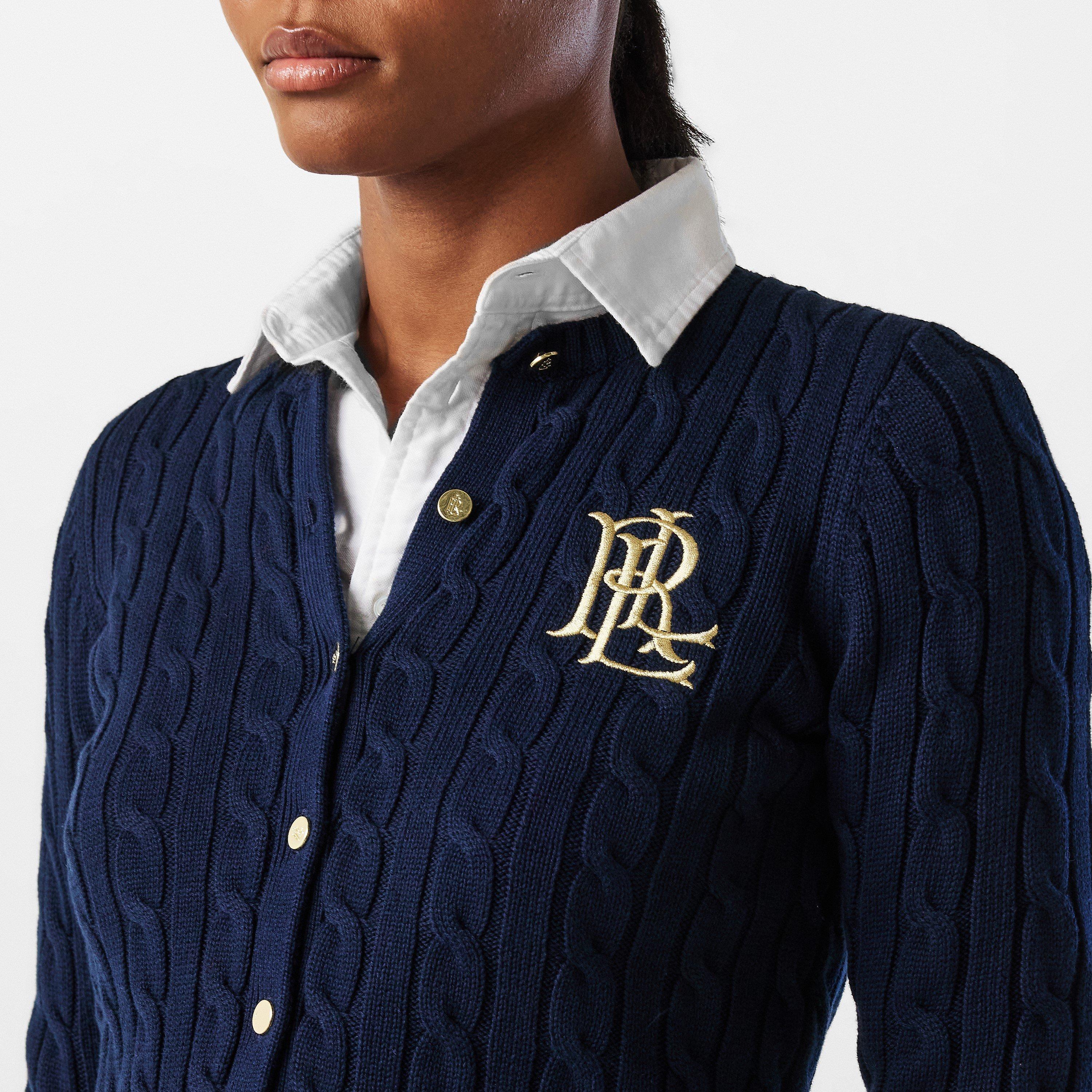Lauren Navy - Lauren by Ralph Lauren - Women's Real Leather Ralhan Cardigan - 5