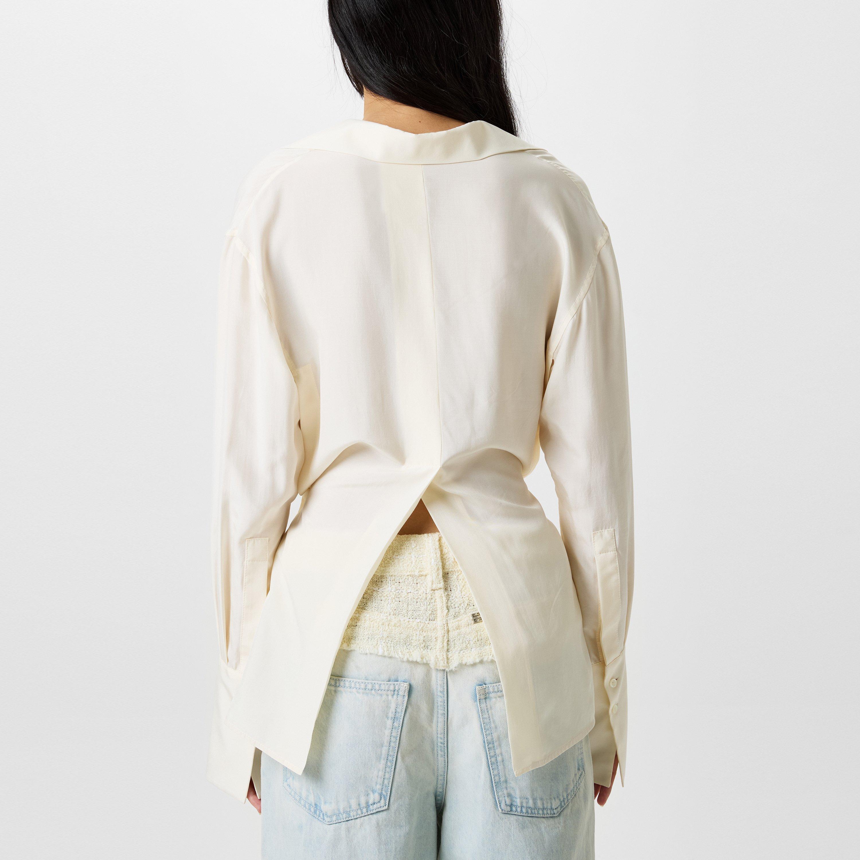 Ecru - GIVENCHY - Silk Cardigan - 3