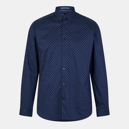 Ted Baker Potter Geo Print Slim Shirt