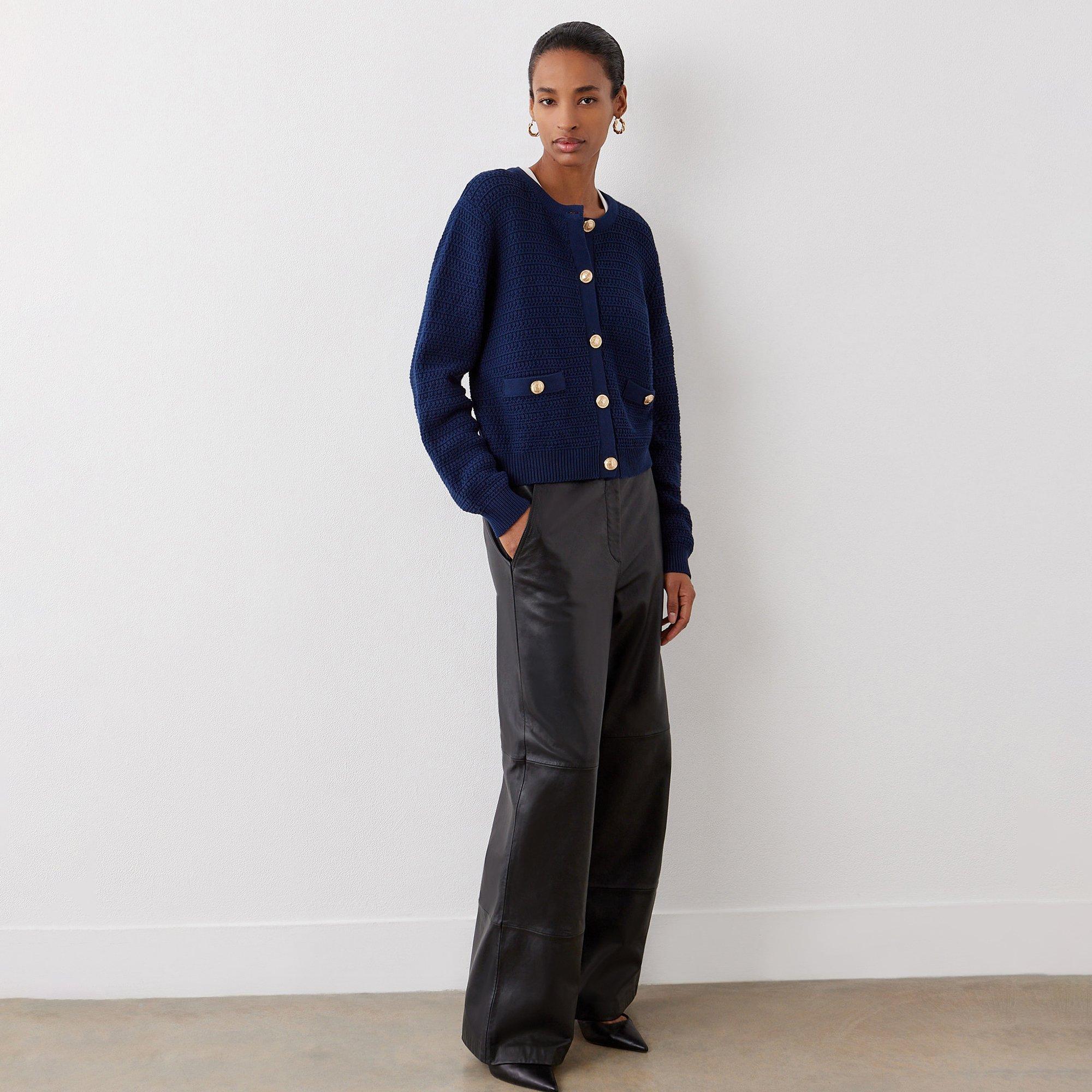 Navy - Finery - Saskia Button Up Cardigan - 2