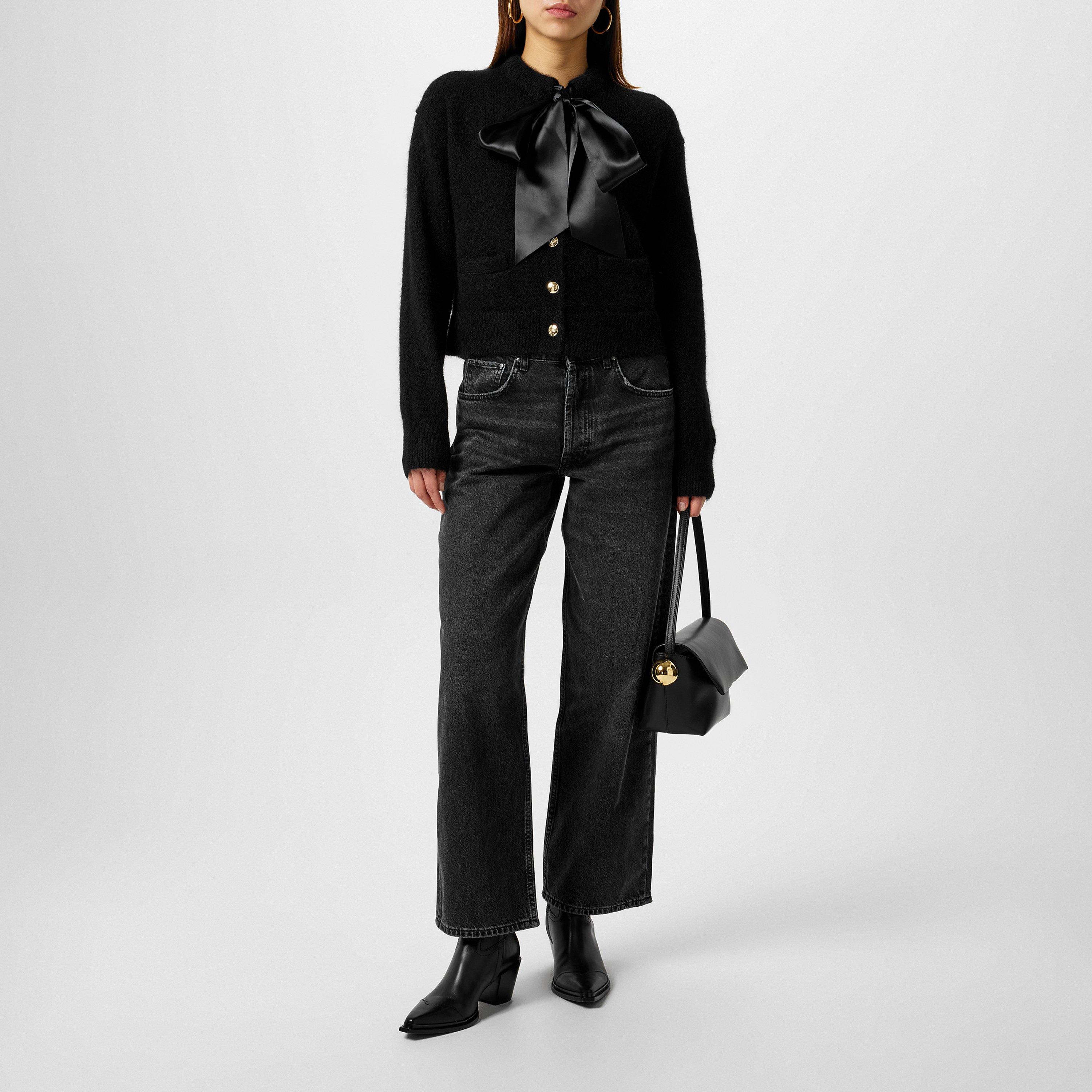 Black - Anine Bing - Rhodes Cardigan - 4