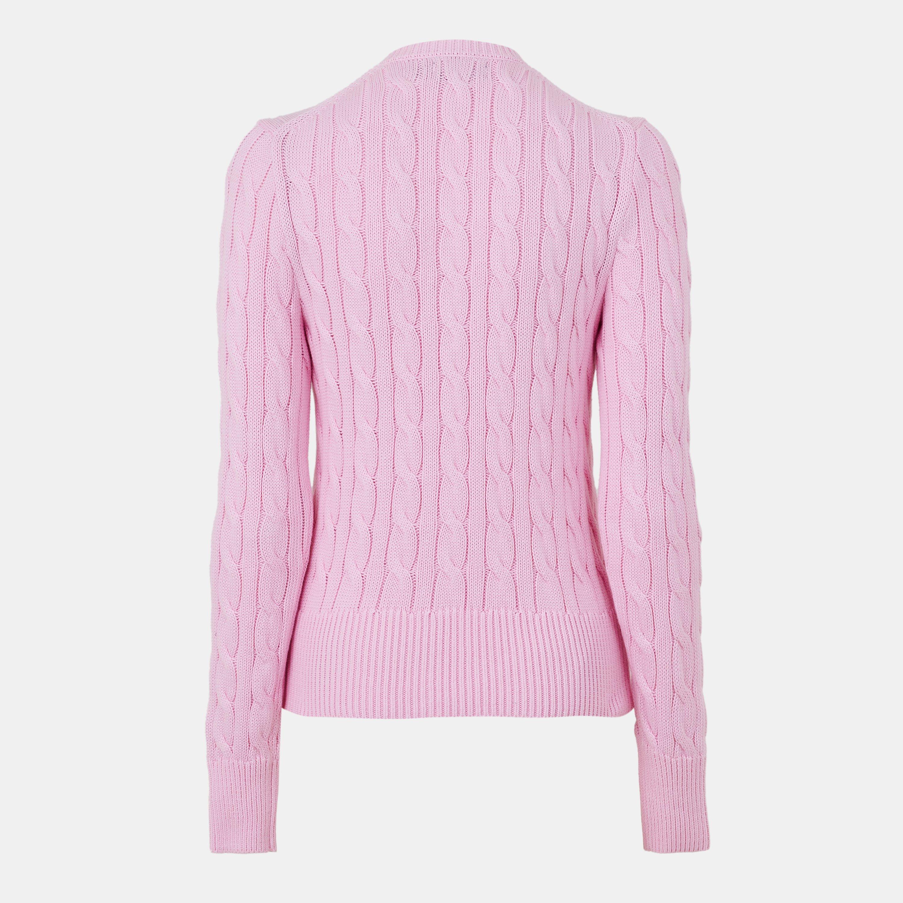 CARMEL PINK - Polo Ralph Lauren - Stretch Cotton Crewneck Cardigan - 2