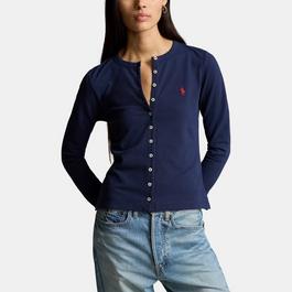 Polo Ralph Lauren Stretch Cotton Crewneck Cardigan