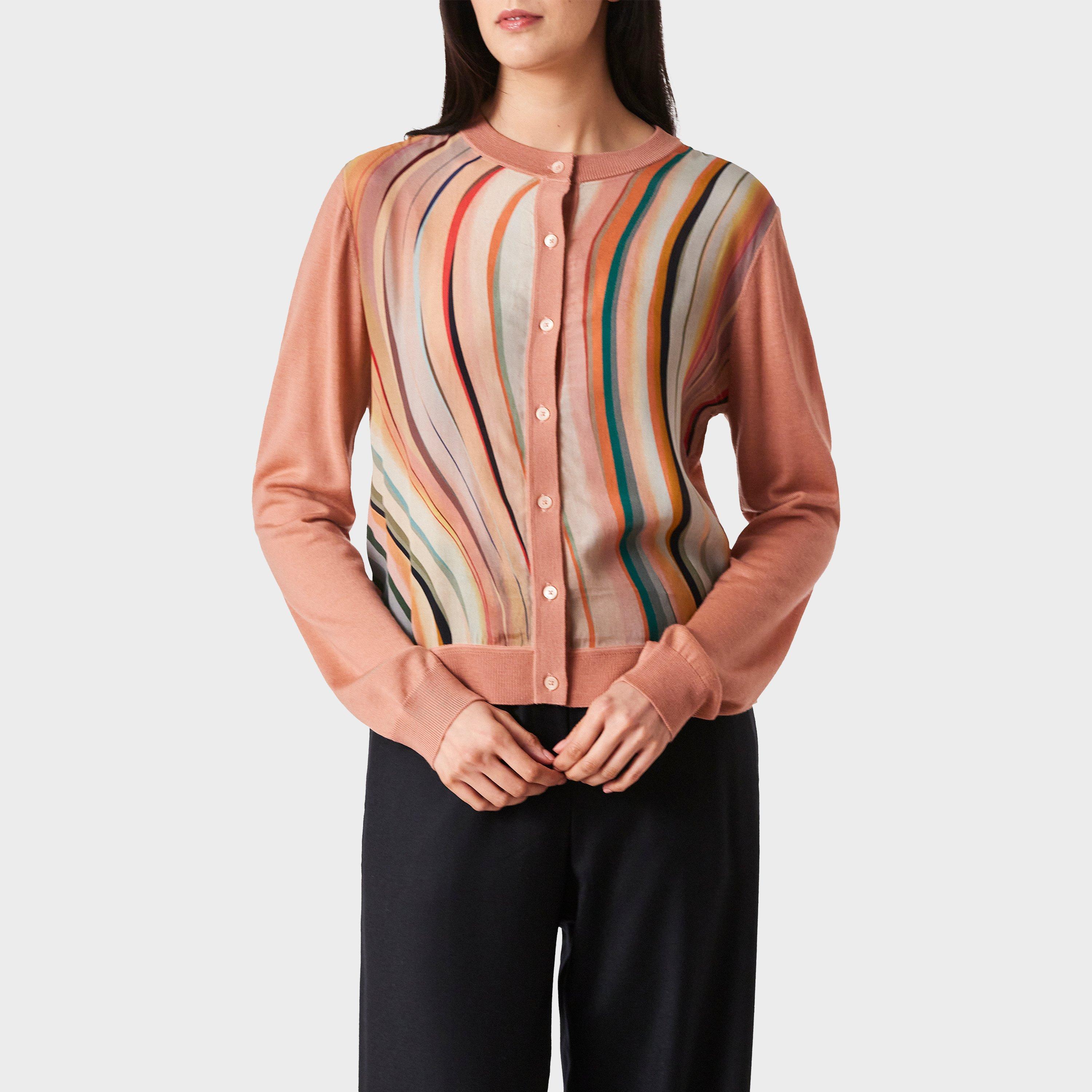 Ps Paul Smith Women's Swirl Structured Cardigan - Pink - 8 (XS)
