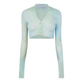 Off White Women's  Tie Dye Cardigan, Iconic Design