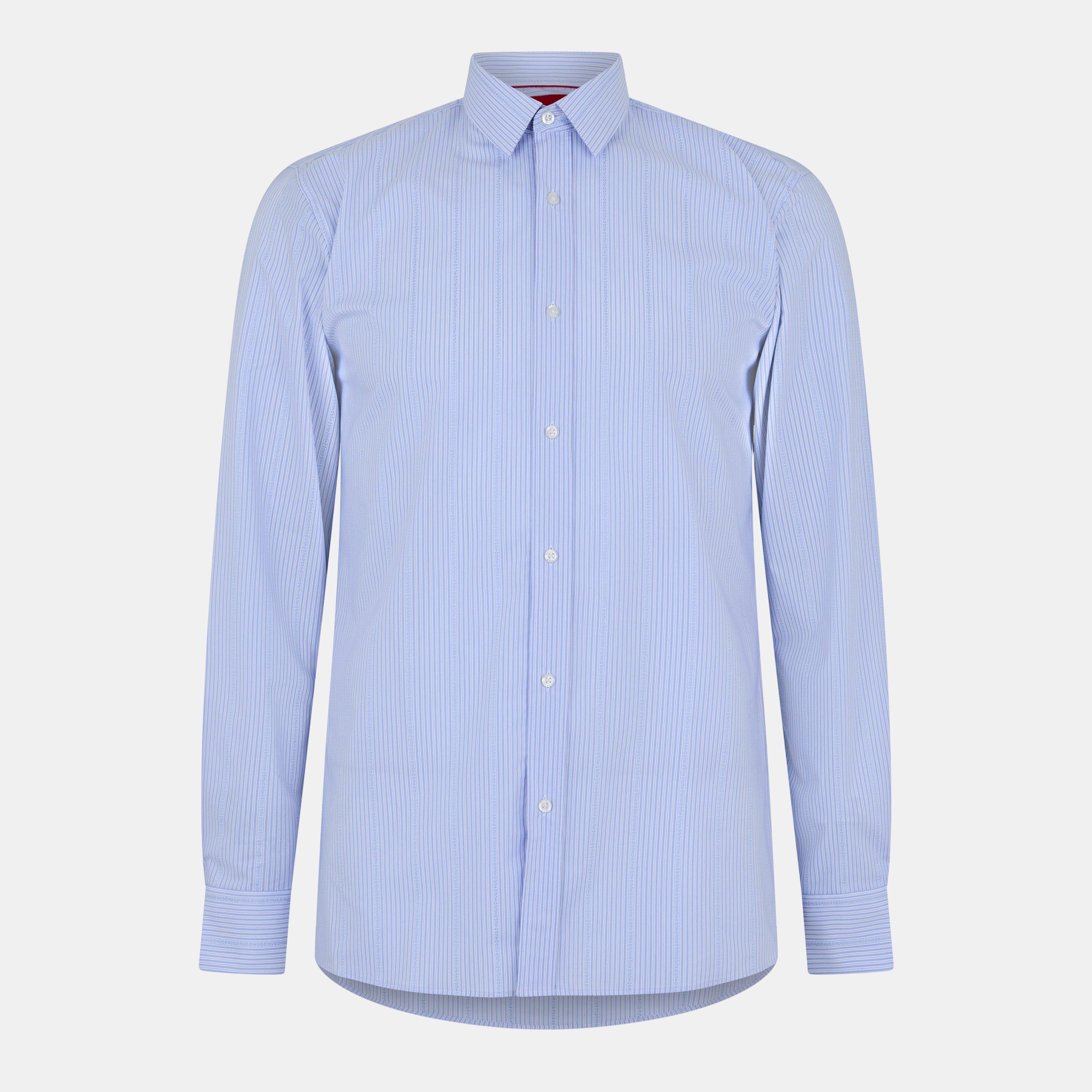 Blue Stripe - Hugo - Men's Long-Sleeve Patterned Shirt - 1