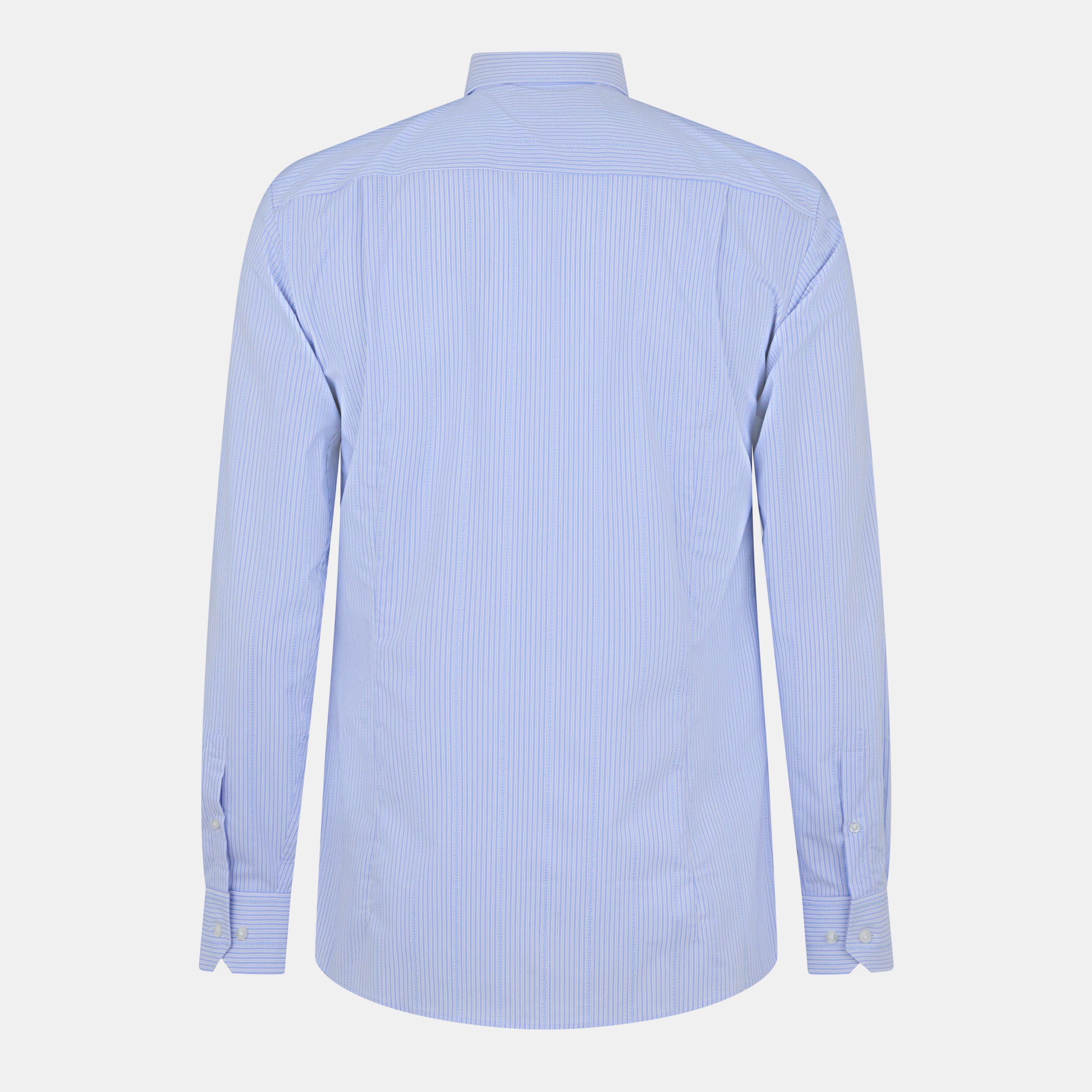 Blue Stripe - Hugo - Men's Long-Sleeve Patterned Shirt - 2