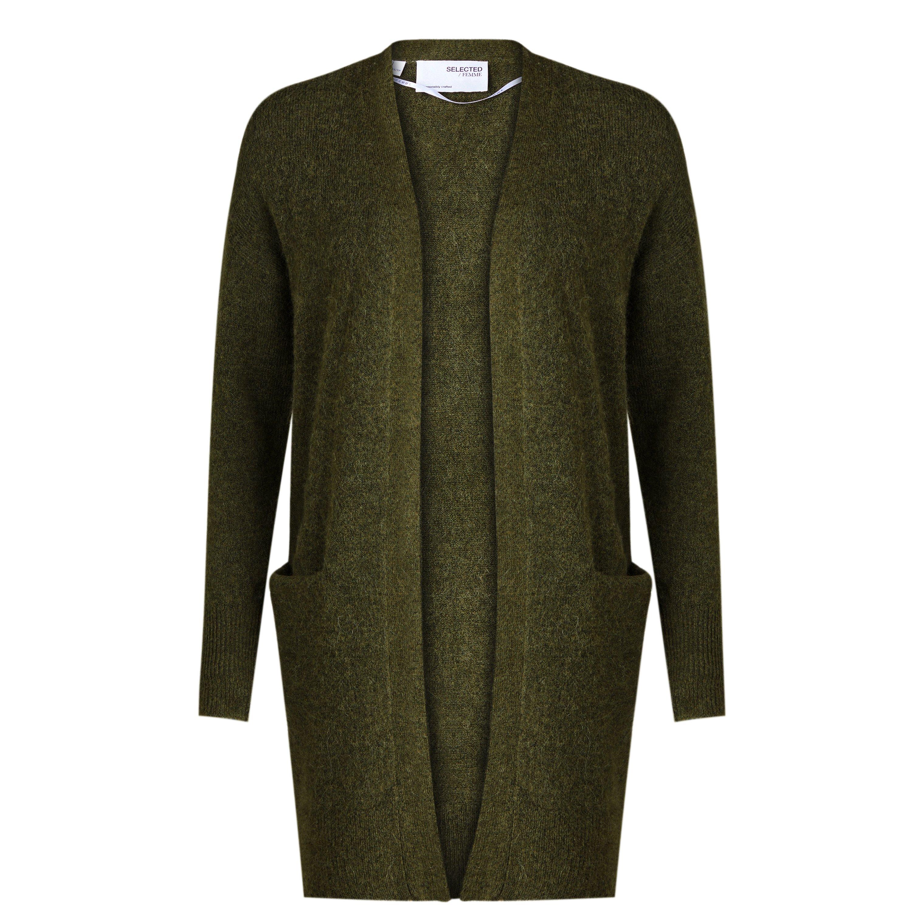 Mørkegrøn - Selected Femme - Lulu Cardigan - 1