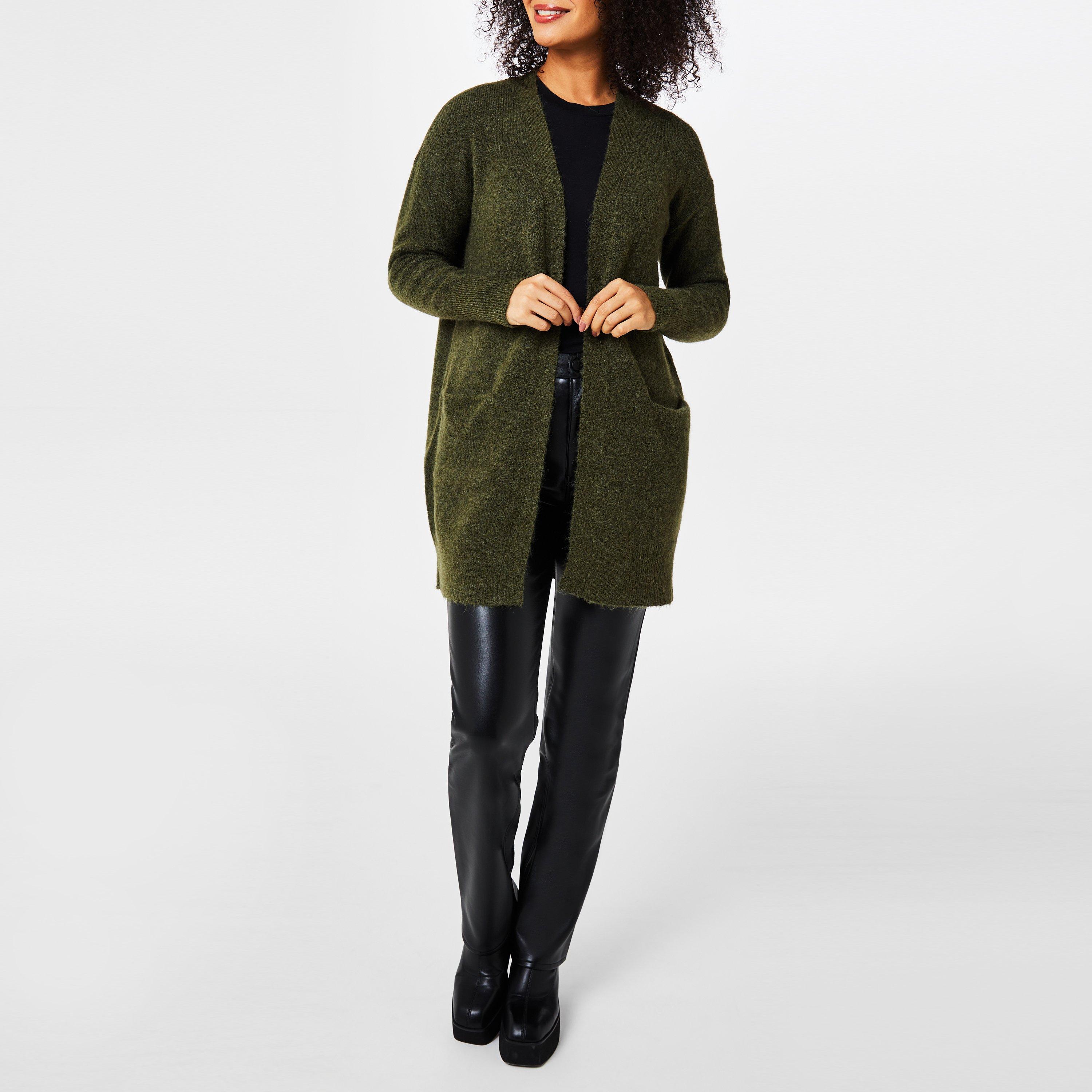 Mørkegrøn - Selected Femme - Lulu Cardigan - 2