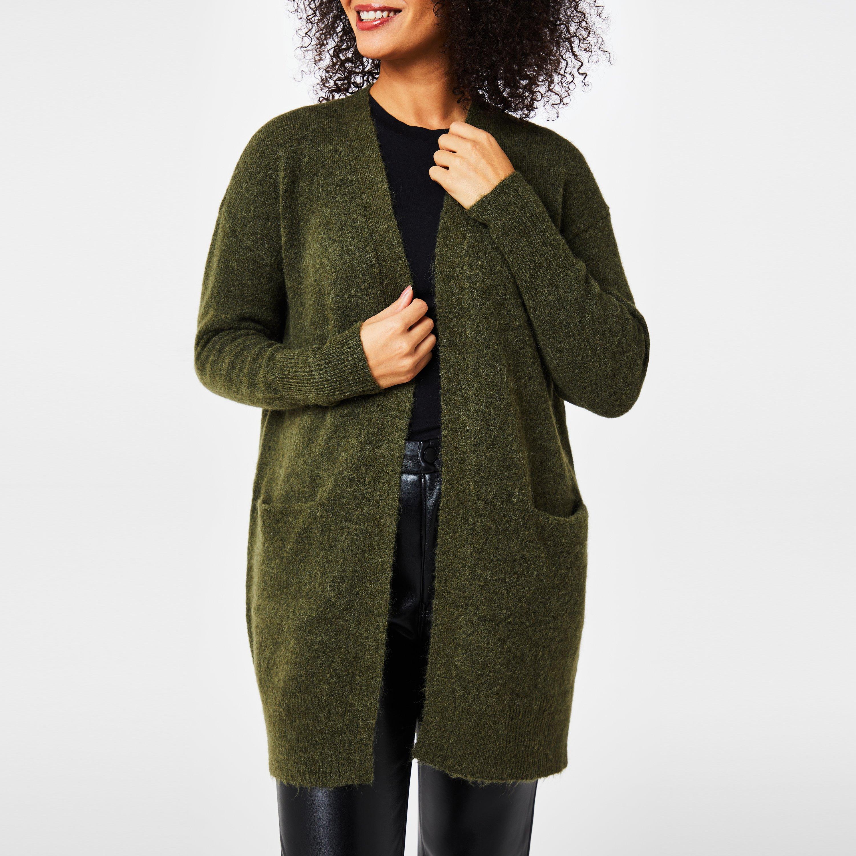 Mørkegrøn - Selected Femme - Lulu Cardigan - 4