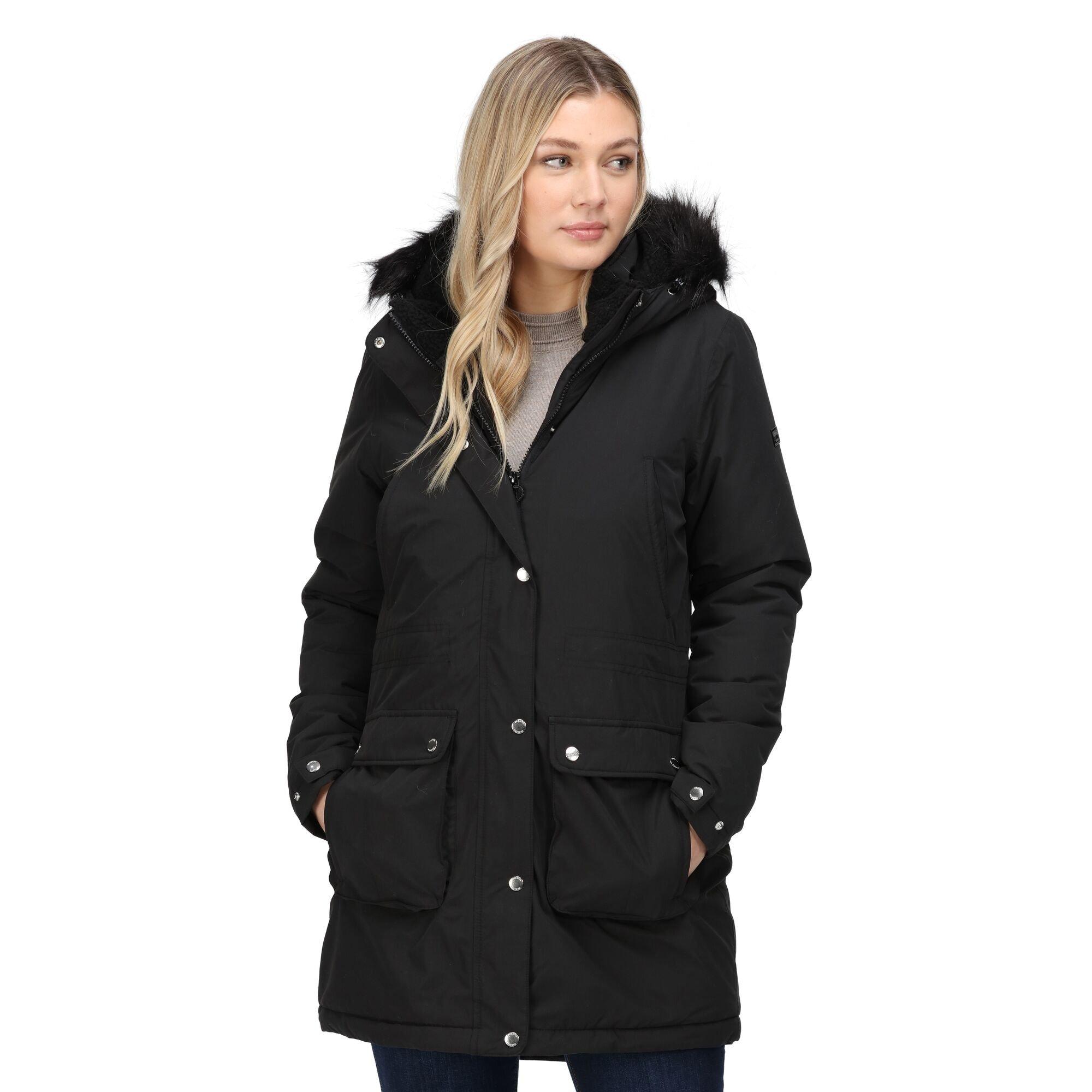 Black - Regatta - Voltera Parka Waterproof Jacket - 2