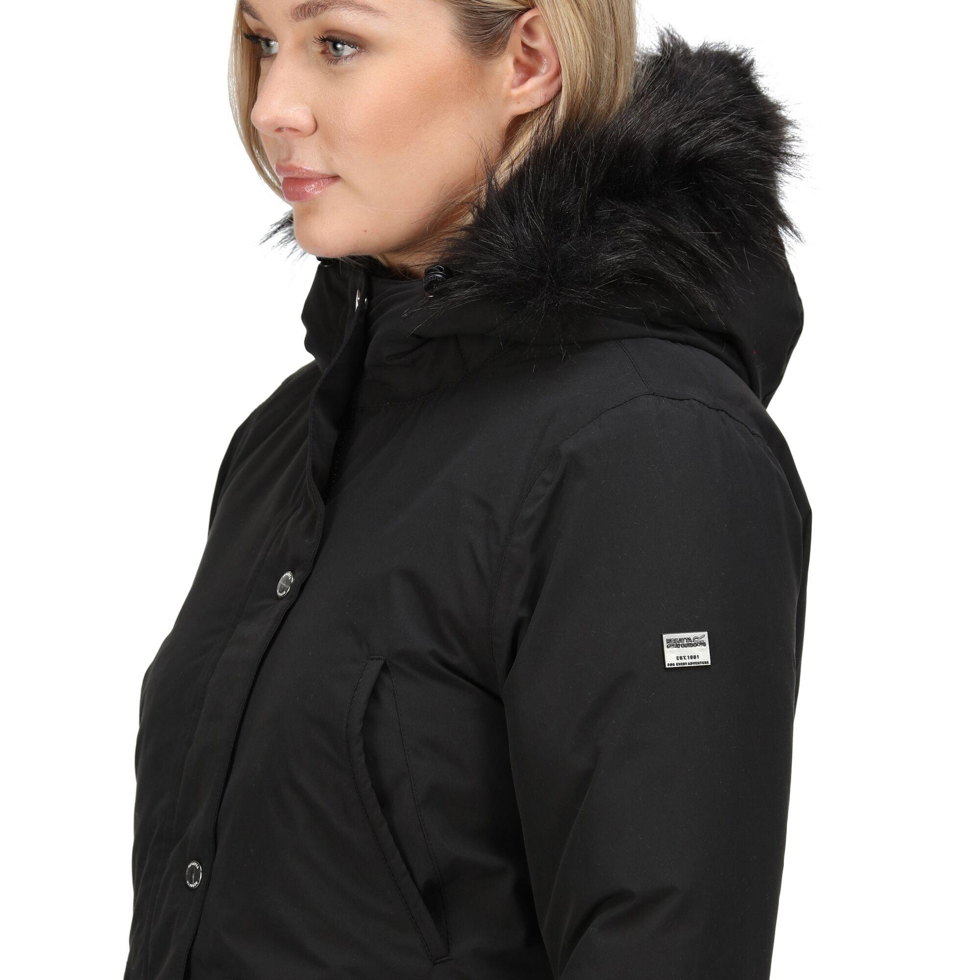 Black - Regatta - Voltera Parka Waterproof Jacket - 12