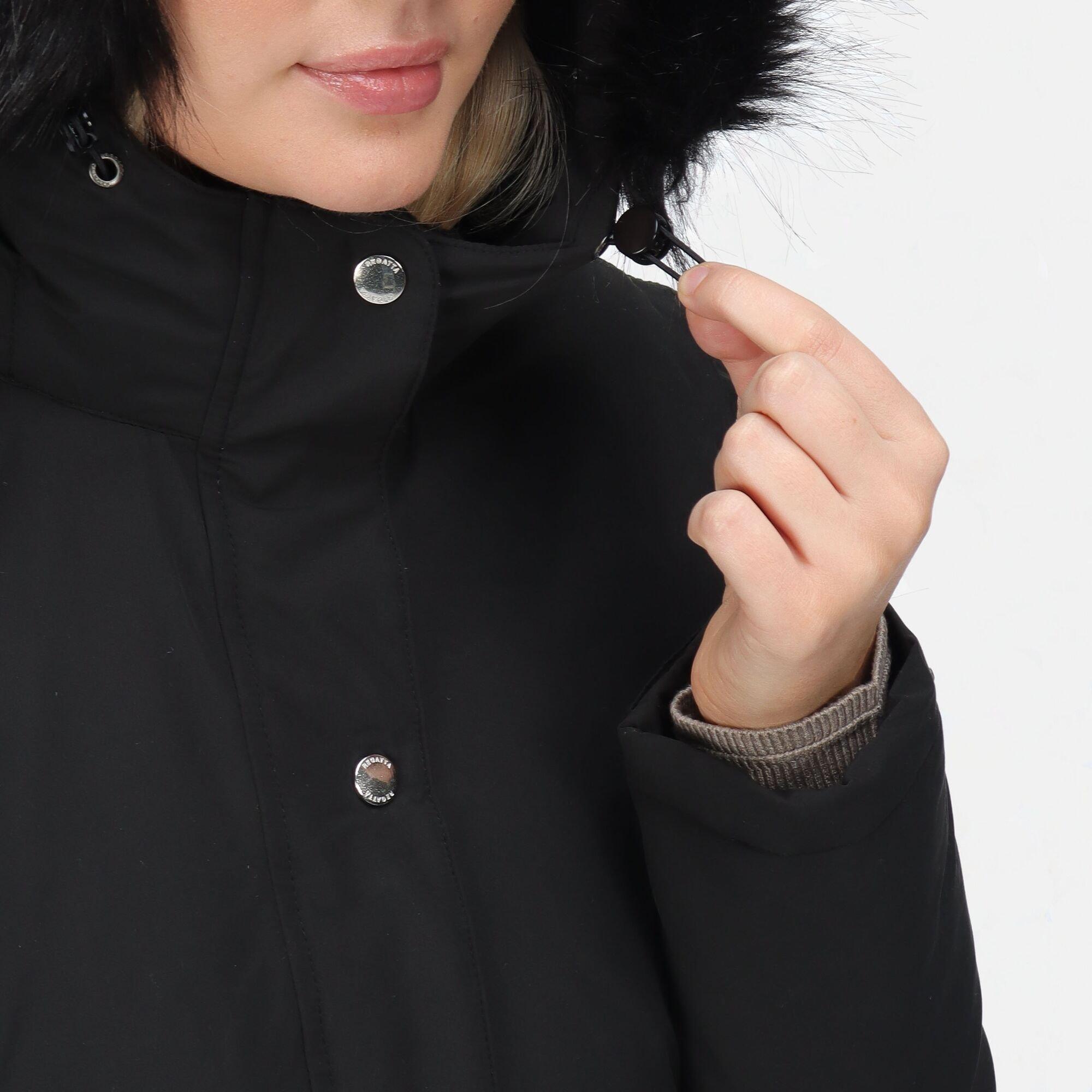 Black - Regatta - Voltera Parka Waterproof Jacket - 13