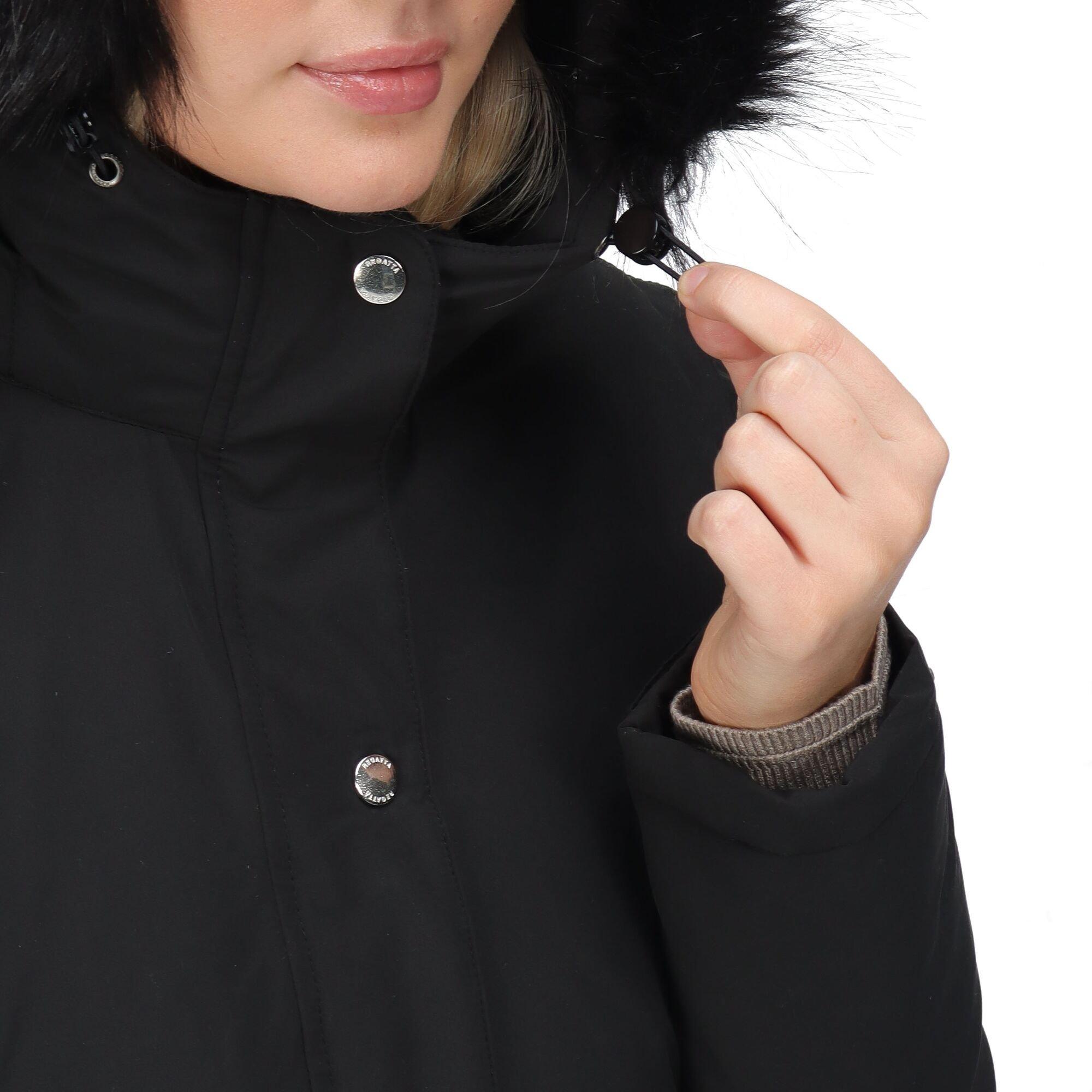 Black - Regatta - Voltera Parka Waterproof Jacket - 14