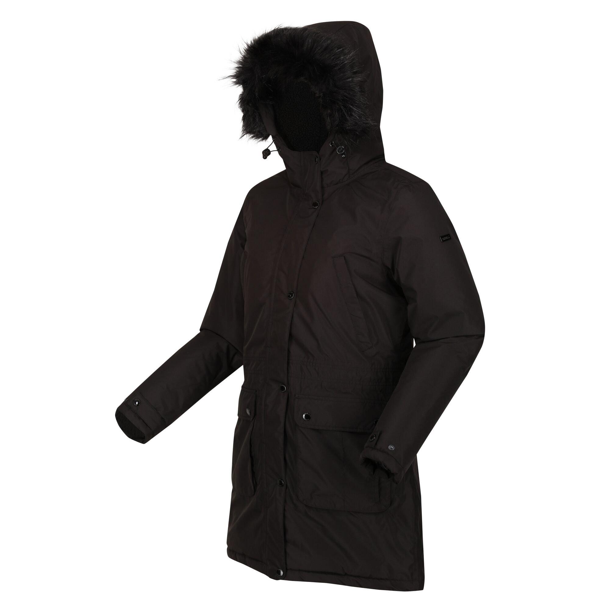 Black - Regatta - Voltera Parka Waterproof Jacket - 4