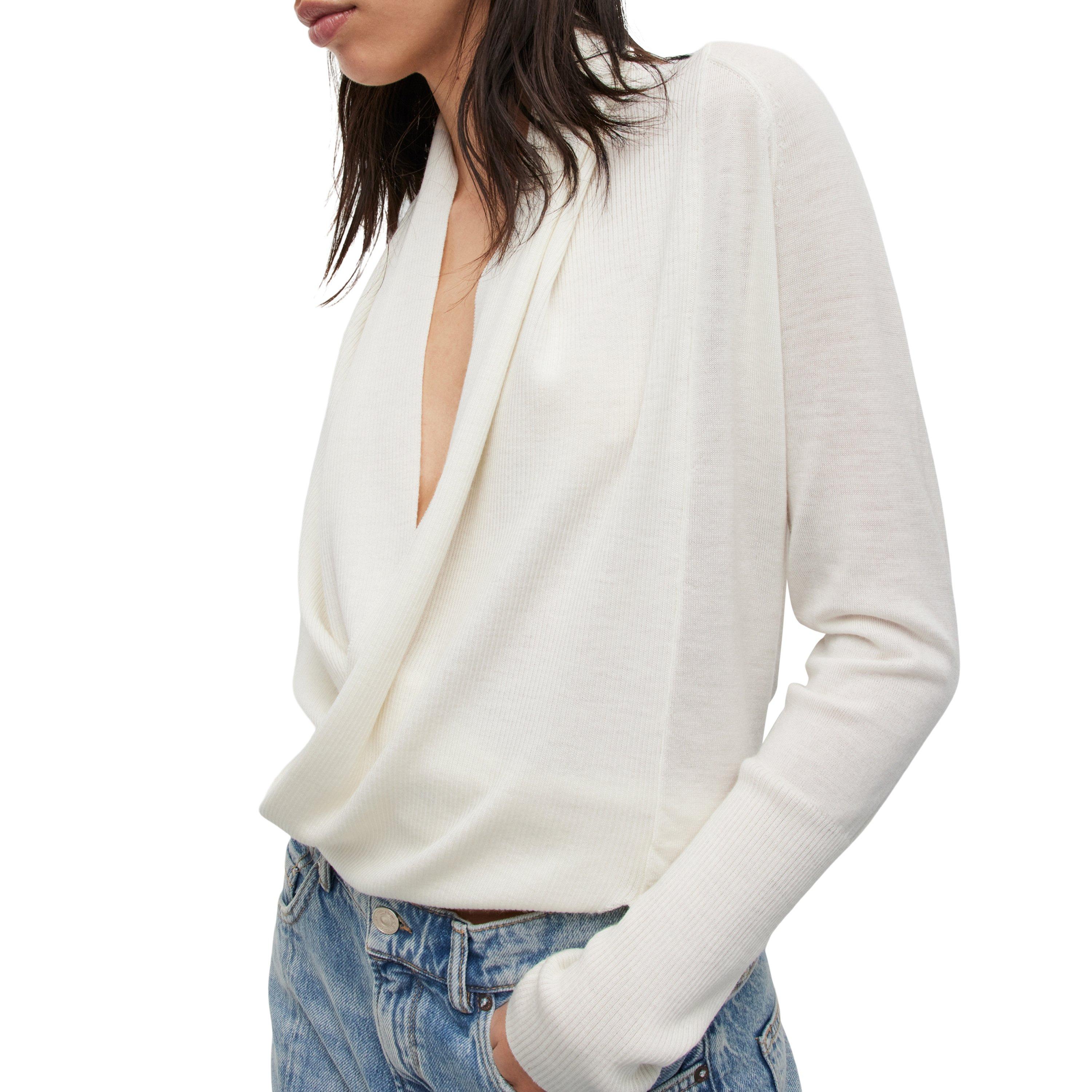 White - AllSaints - Wasson Cardigan - 6