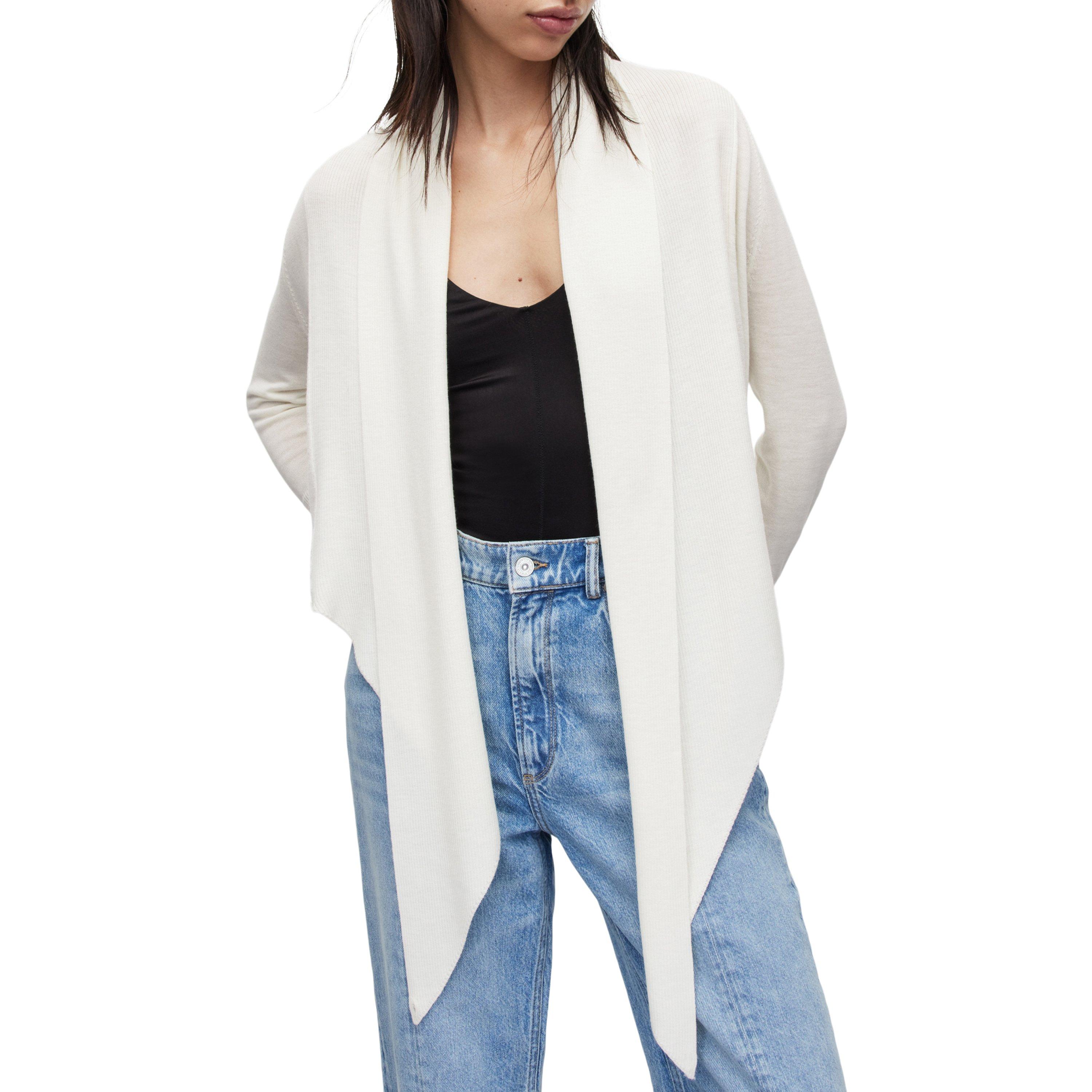 White - AllSaints - Wasson Cardigan - 8