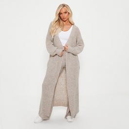 I Saw It First ISAWITFIRST Recycled Knit Blend Oversized Longline Cardigan Co Ord