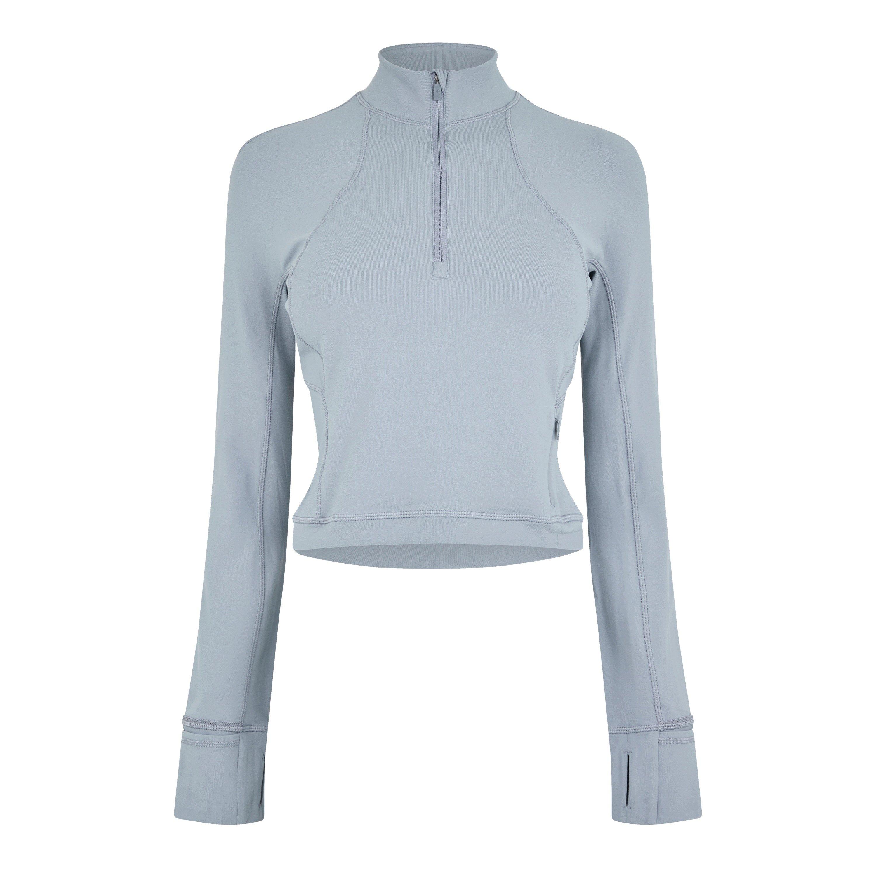 Rhino Grey - Lululemon - Ribbed Half Zip Running Jacket - 5