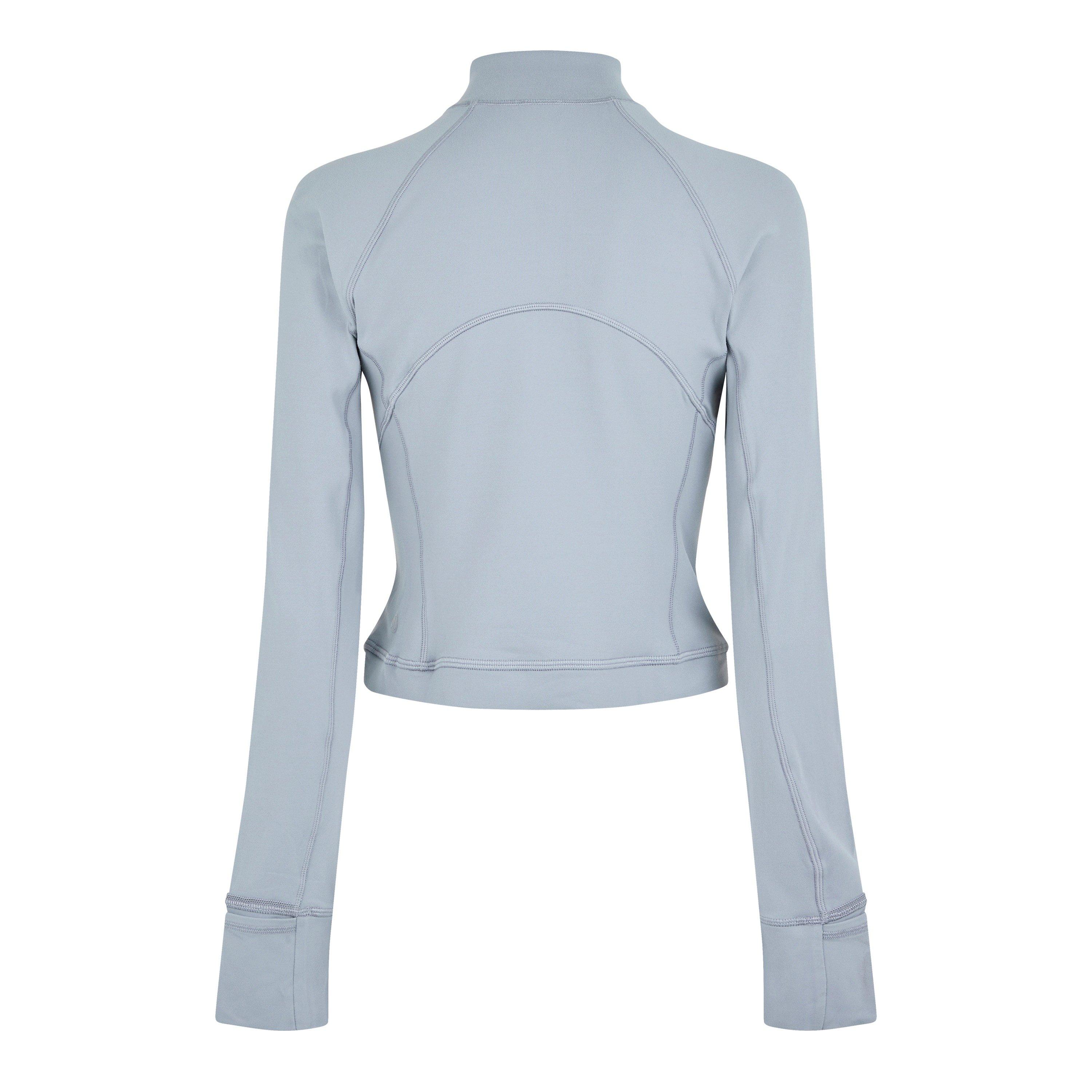 Rhino Grey - Lululemon - Ribbed Half Zip Running Jacket - 6