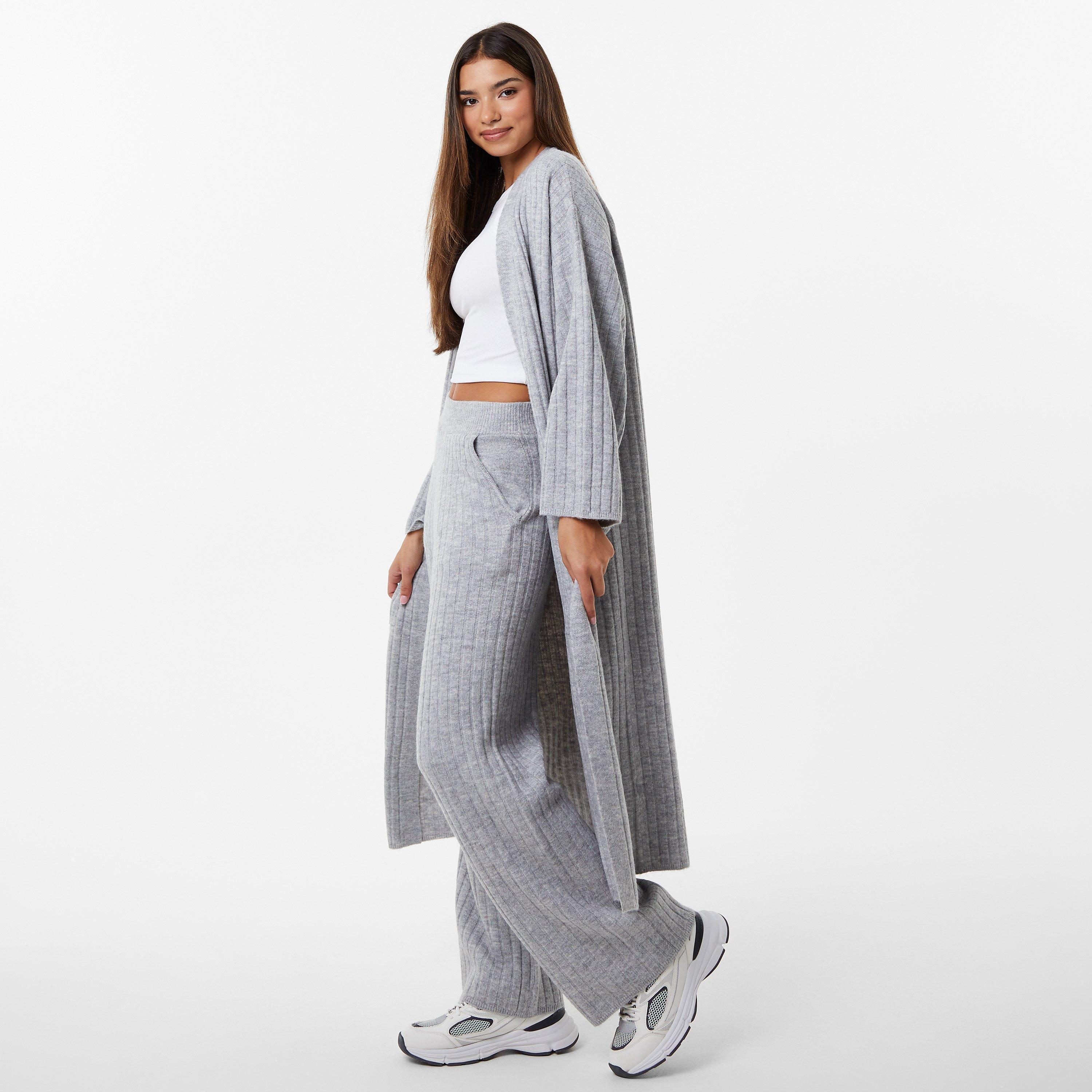 Grey Marl - Jack Wills - Longline Rib Cardigan - 4