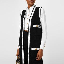 Balmain Sleeveless Lace Cardigan