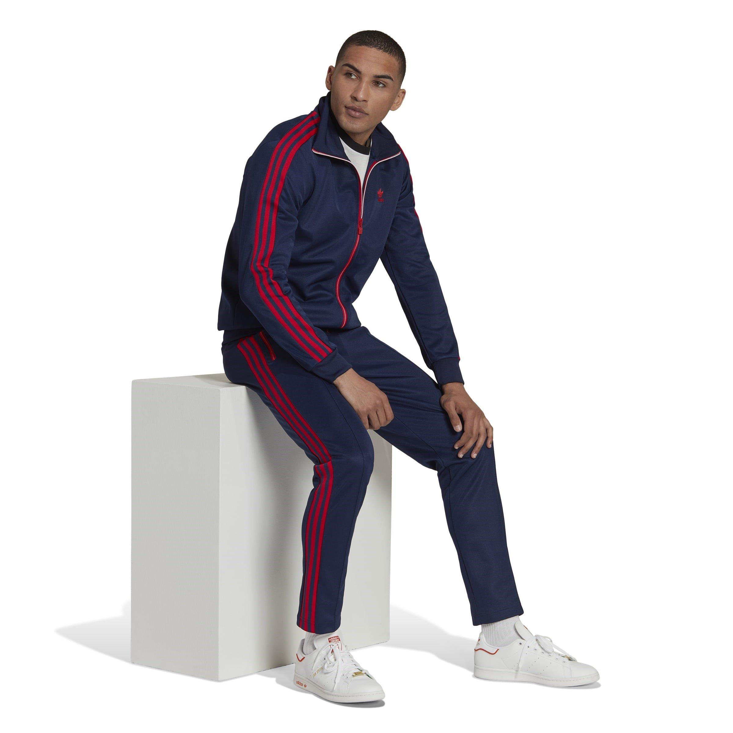 Navy - adidas Originals - Open Hem Poly Joggers - 4