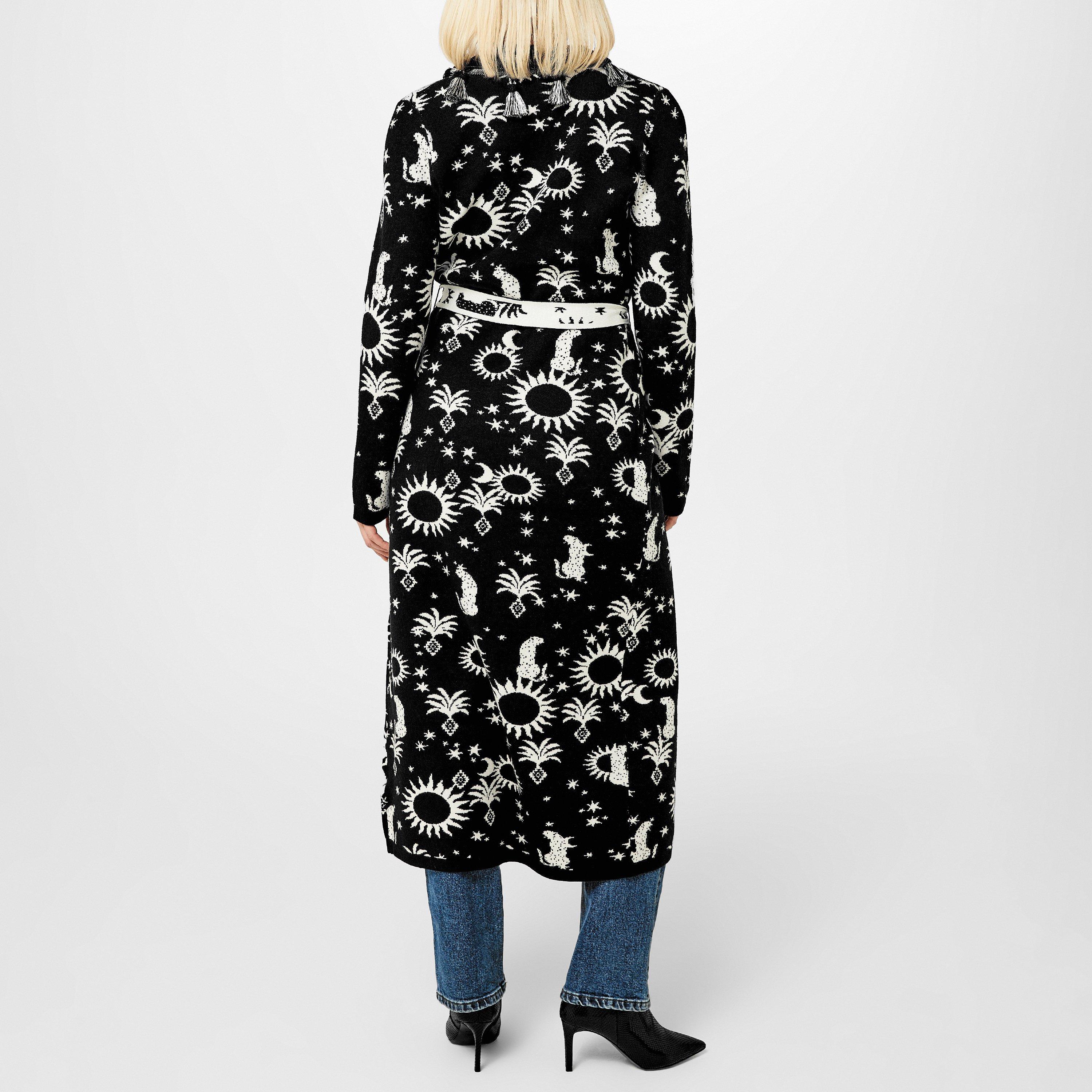 Black - Never Fully Dressed - Leo Shawl Neck Fit Sweater - 2