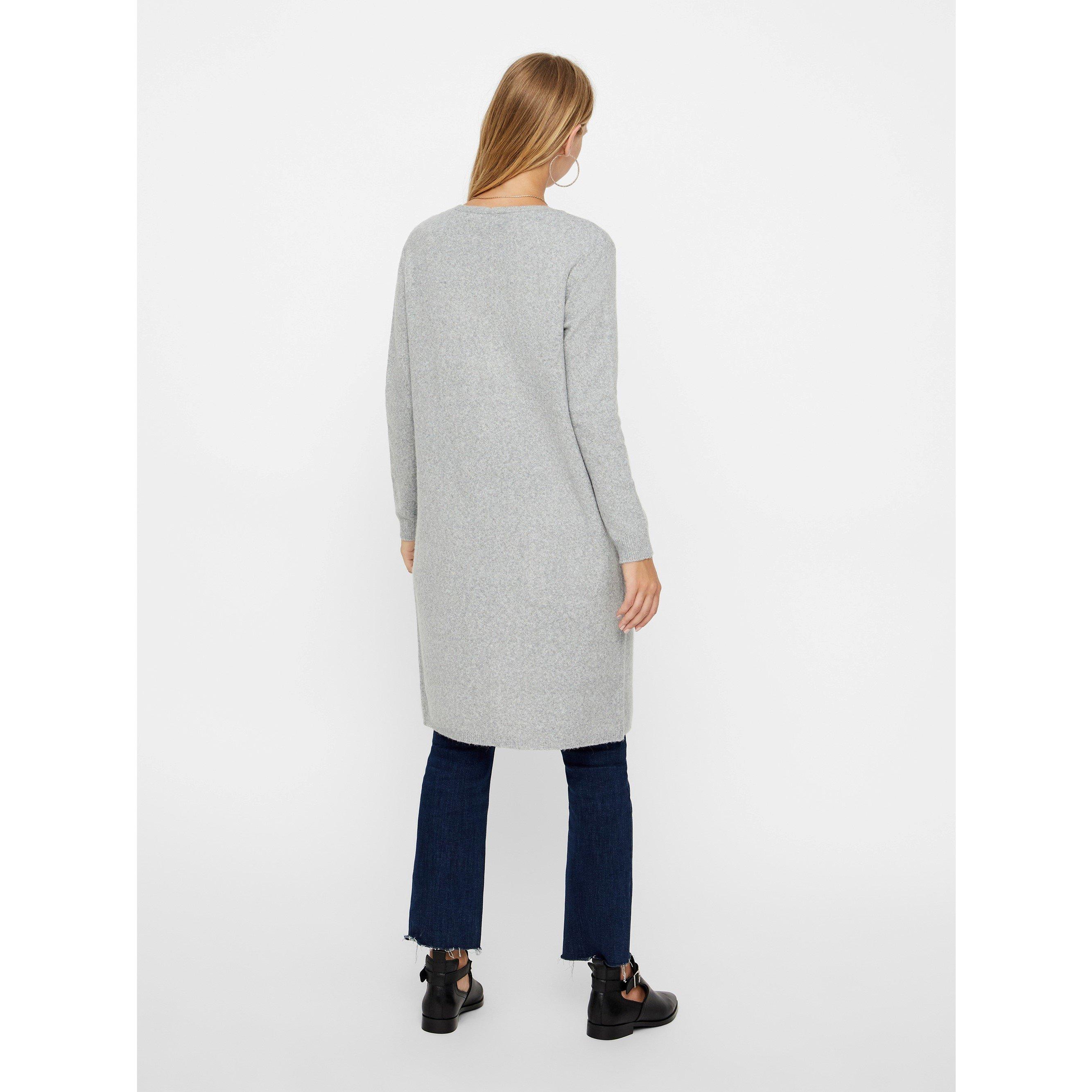 Cardigan VERO MODA En Maille Longue – Coupe Oversize, Poches, Manches Et Ourlet Côtelés – Doux Et Confortable