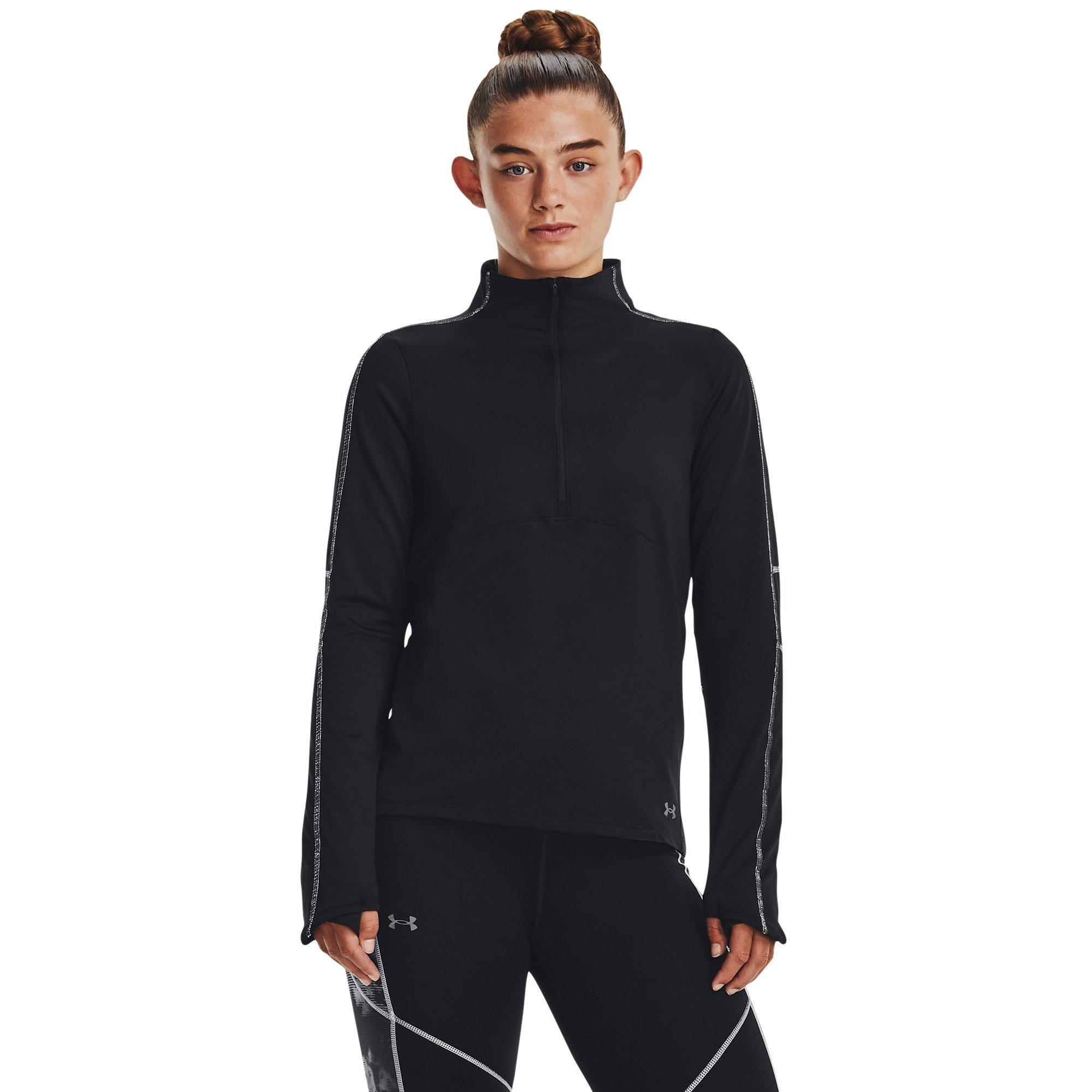 Black/JetGry - Under Armour - Half Zip Top Womens - 2