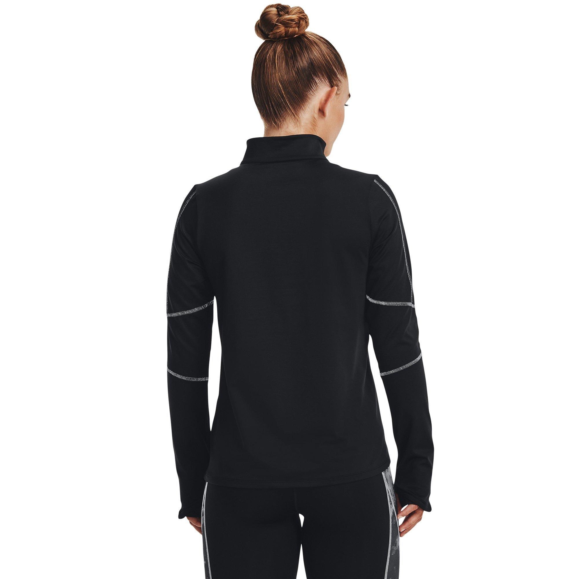 Black/JetGry - Under Armour - Half Zip Top Womens - 3
