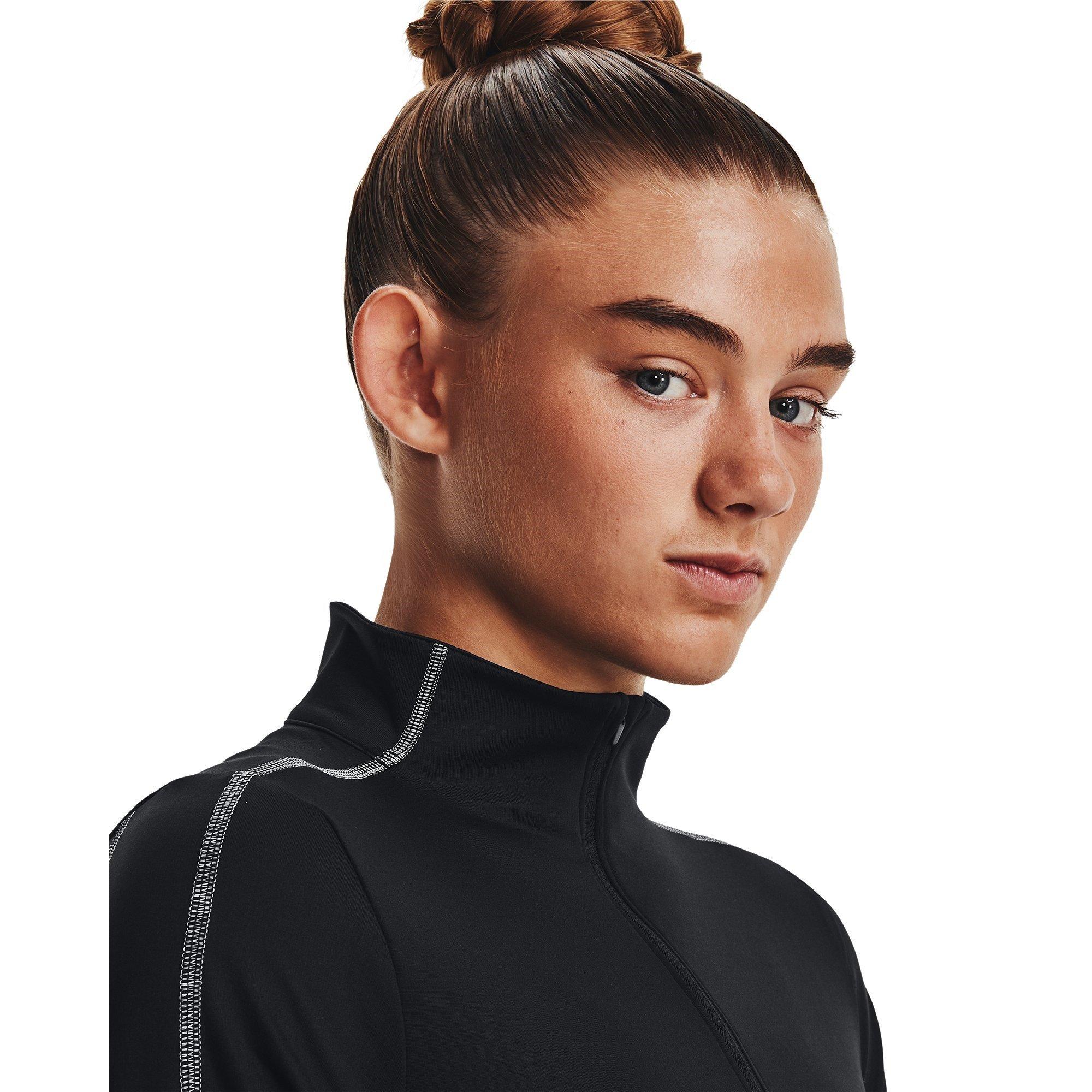 Black/JetGry - Under Armour - Half Zip Top Womens - 5