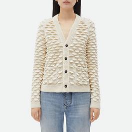 Bottega Veneta Fish Scale Wool Cardigan