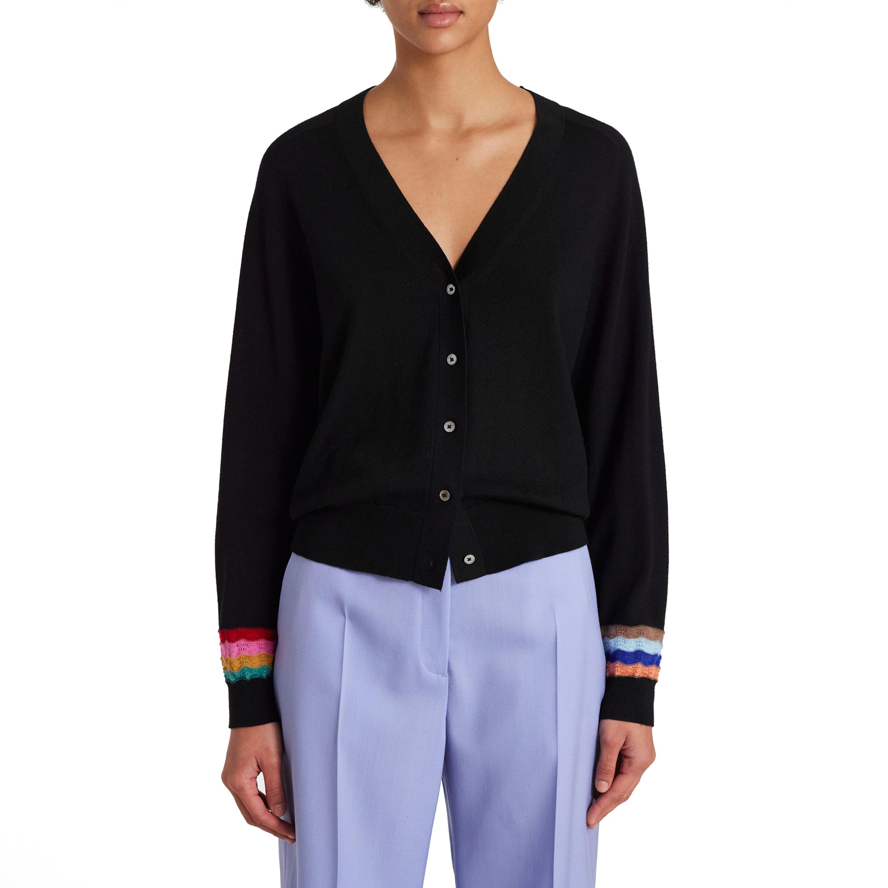 Blacks - PS Paul Smith - Women's Multi-Colour Zag Sleeve Cardigan - 2