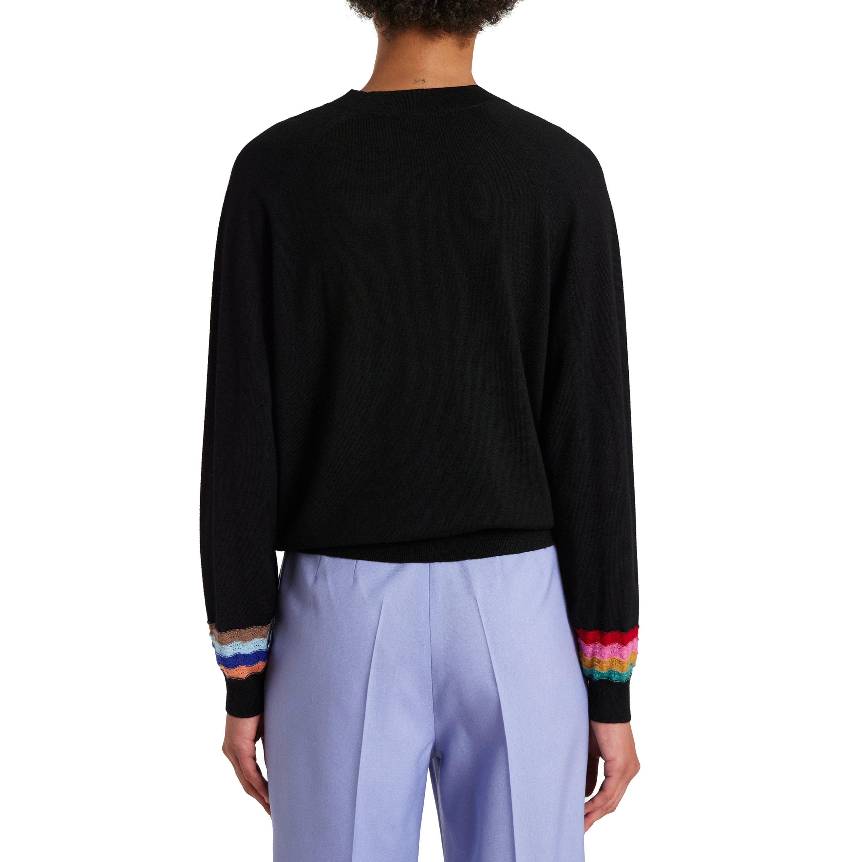 Blacks - PS Paul Smith - Women's Multi-Colour Zag Sleeve Cardigan - 3