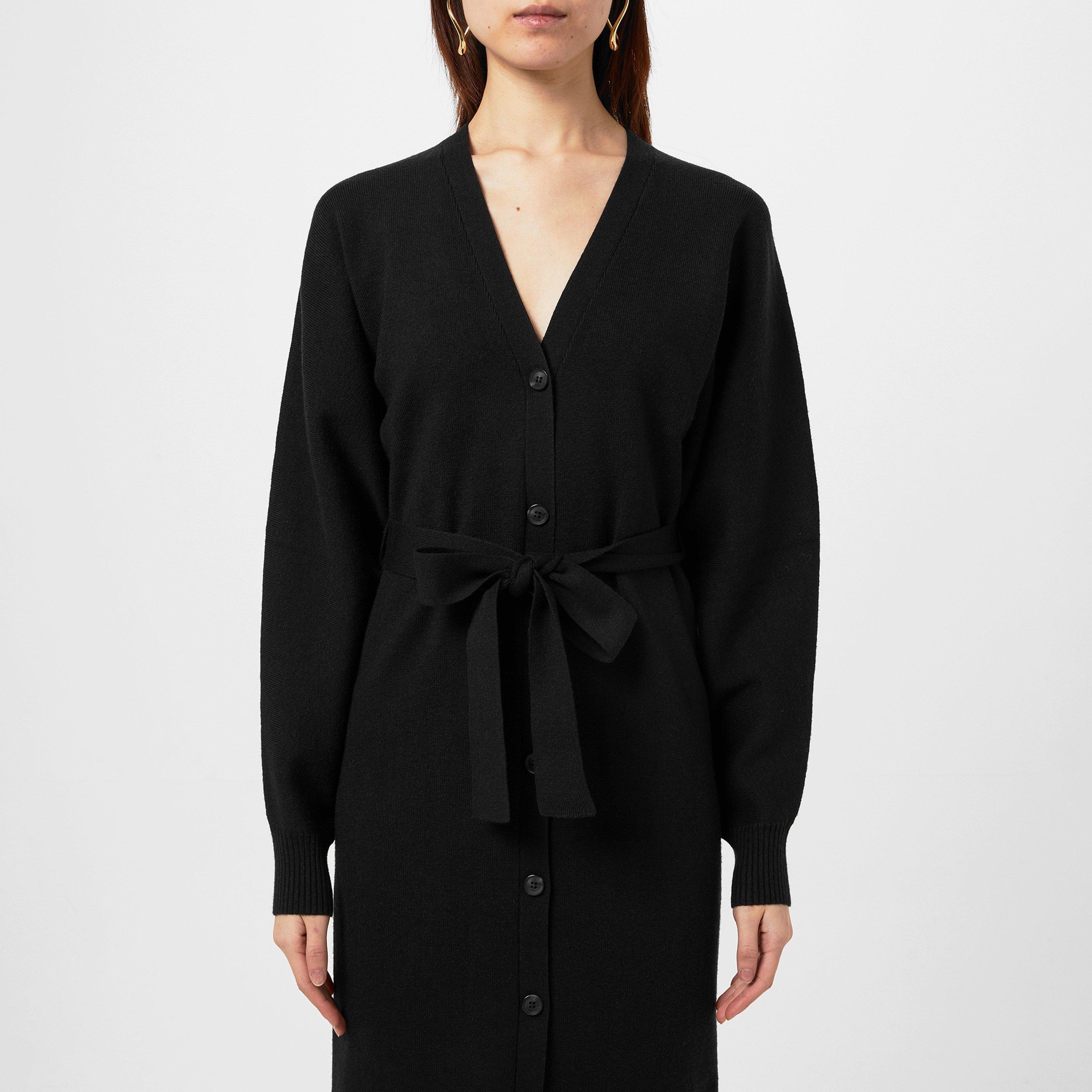 Black - Pretty Lavish - Peony Belted Cardigan Dress - 4