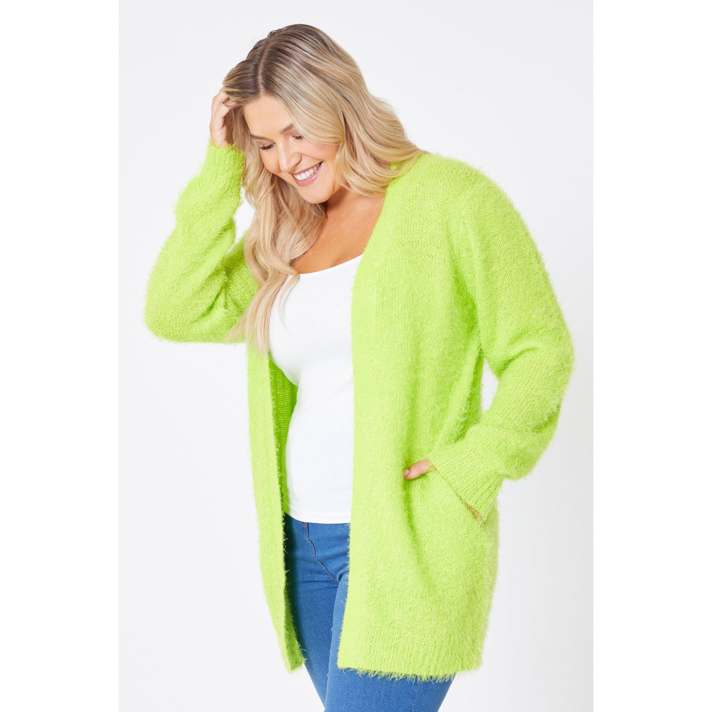 Lime - Be You - Fluffy Knitted Cardigan - 3