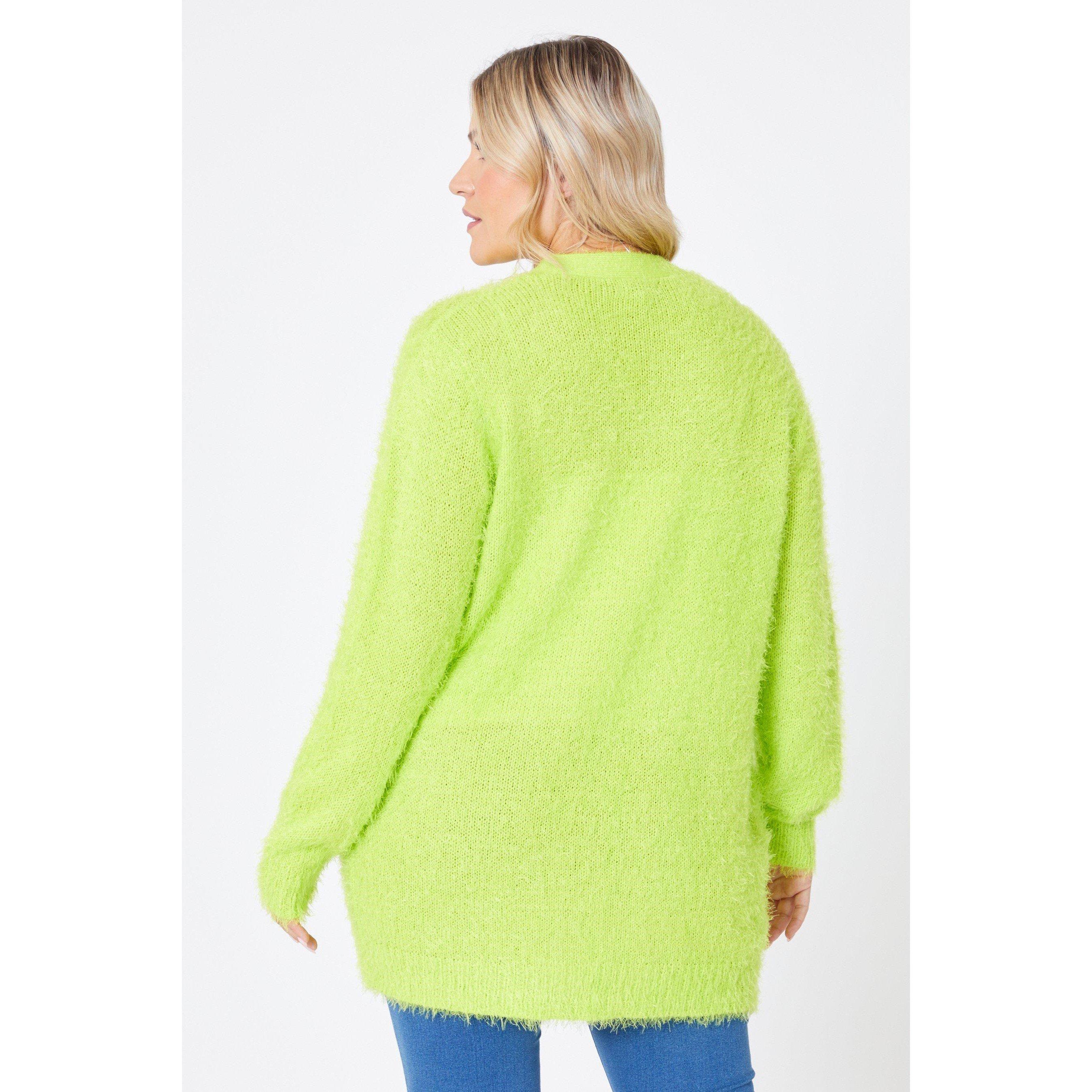 Lime - Be You - Fluffy Knitted Cardigan - 4