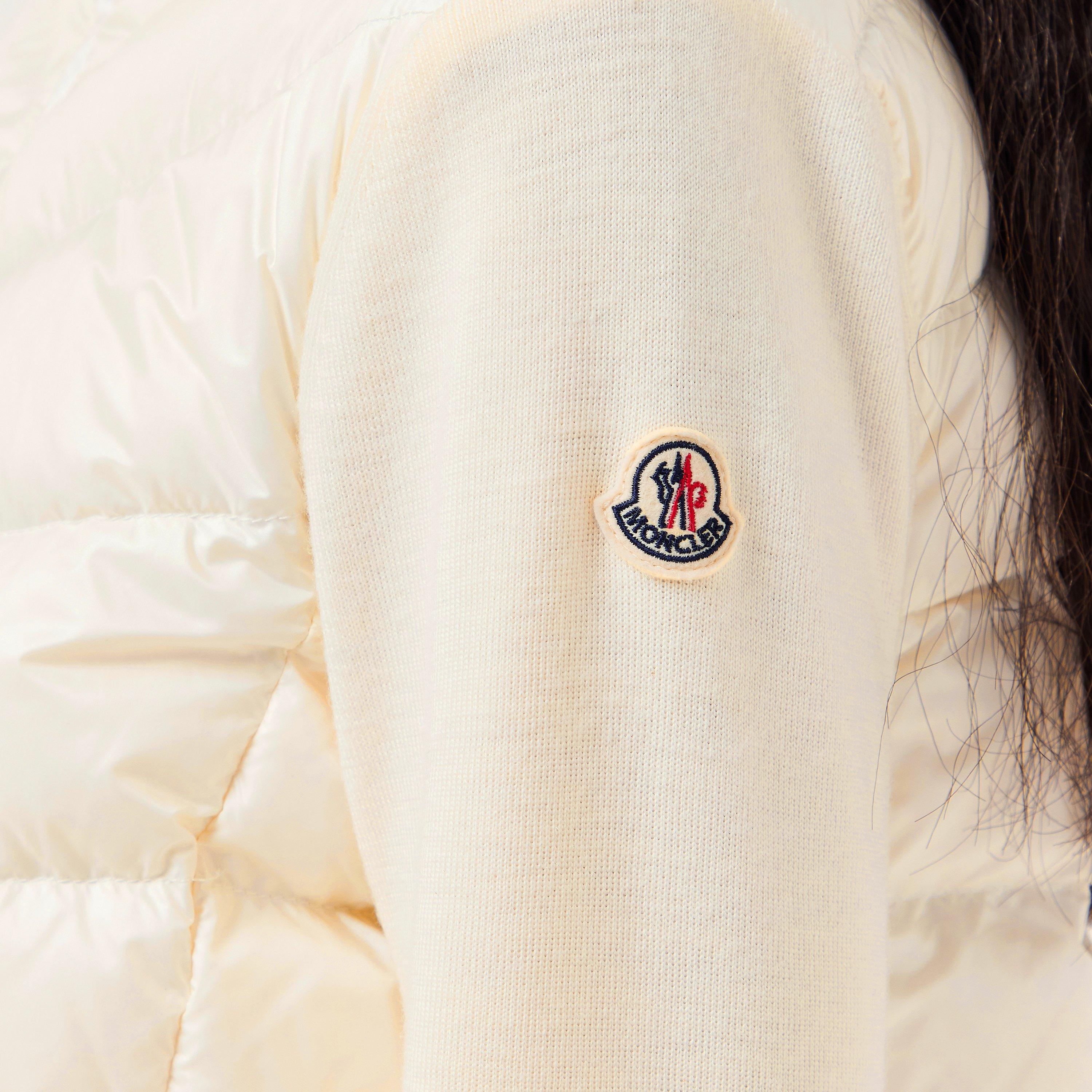 White 030 - Moncler - Padded Wool Cardigan - 5