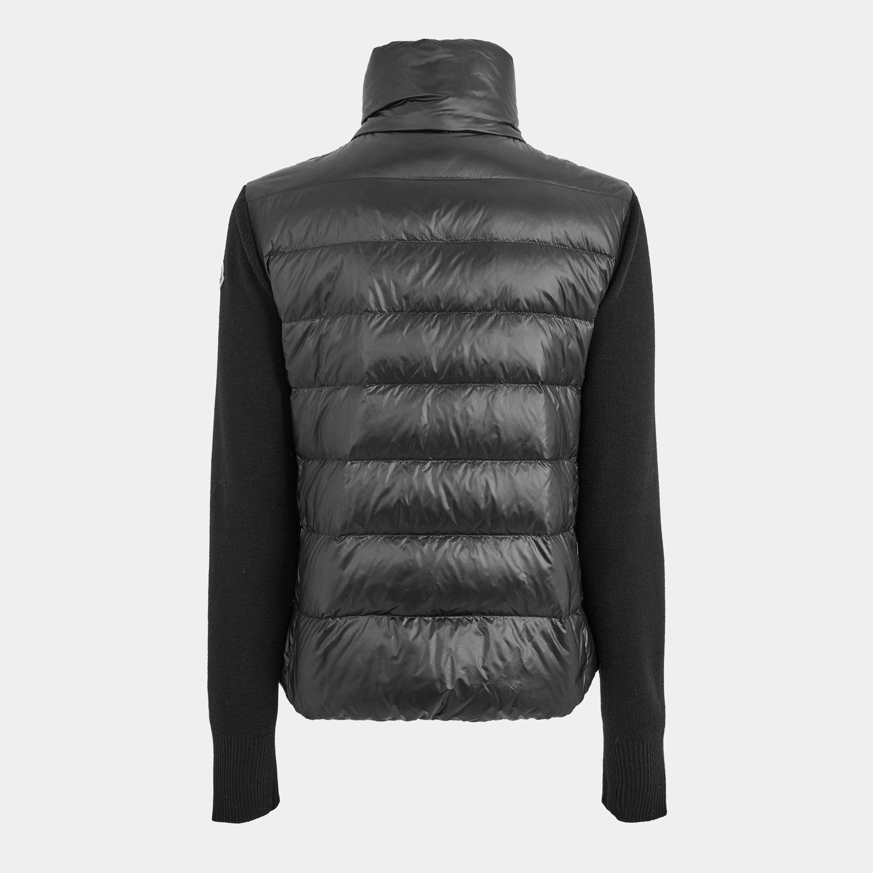 Black 999 - Moncler - Padded Wool Cardigan - 2