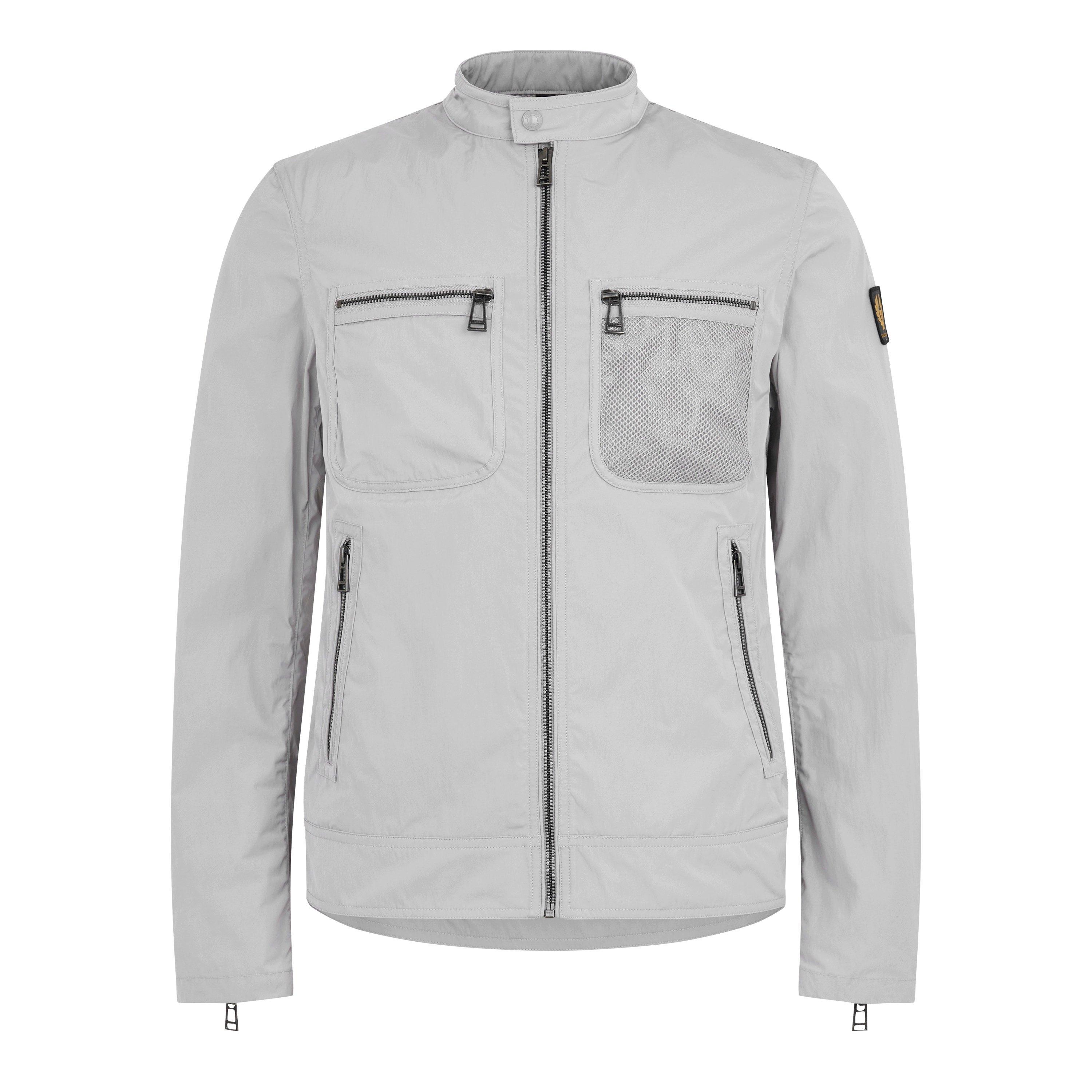 Grey - Belstaff - Men's Profile Water Resistant Long Sleeve Leather Jacket - 5