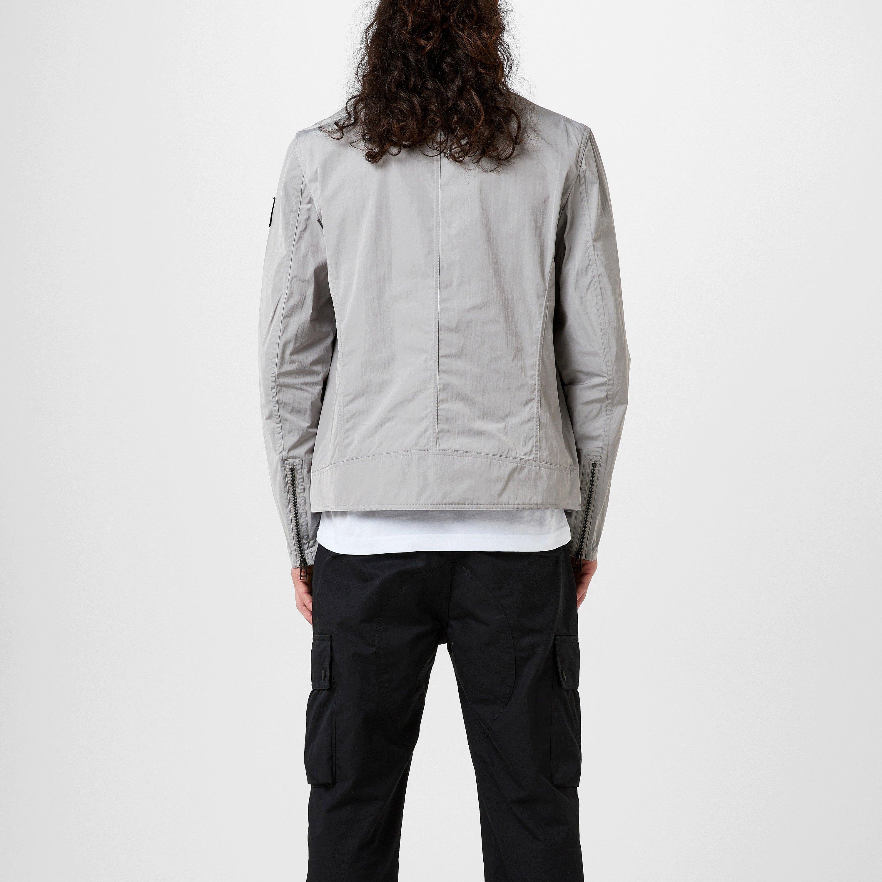 Grey - Belstaff - Men's Profile Water Resistant Long Sleeve Leather Jacket - 3