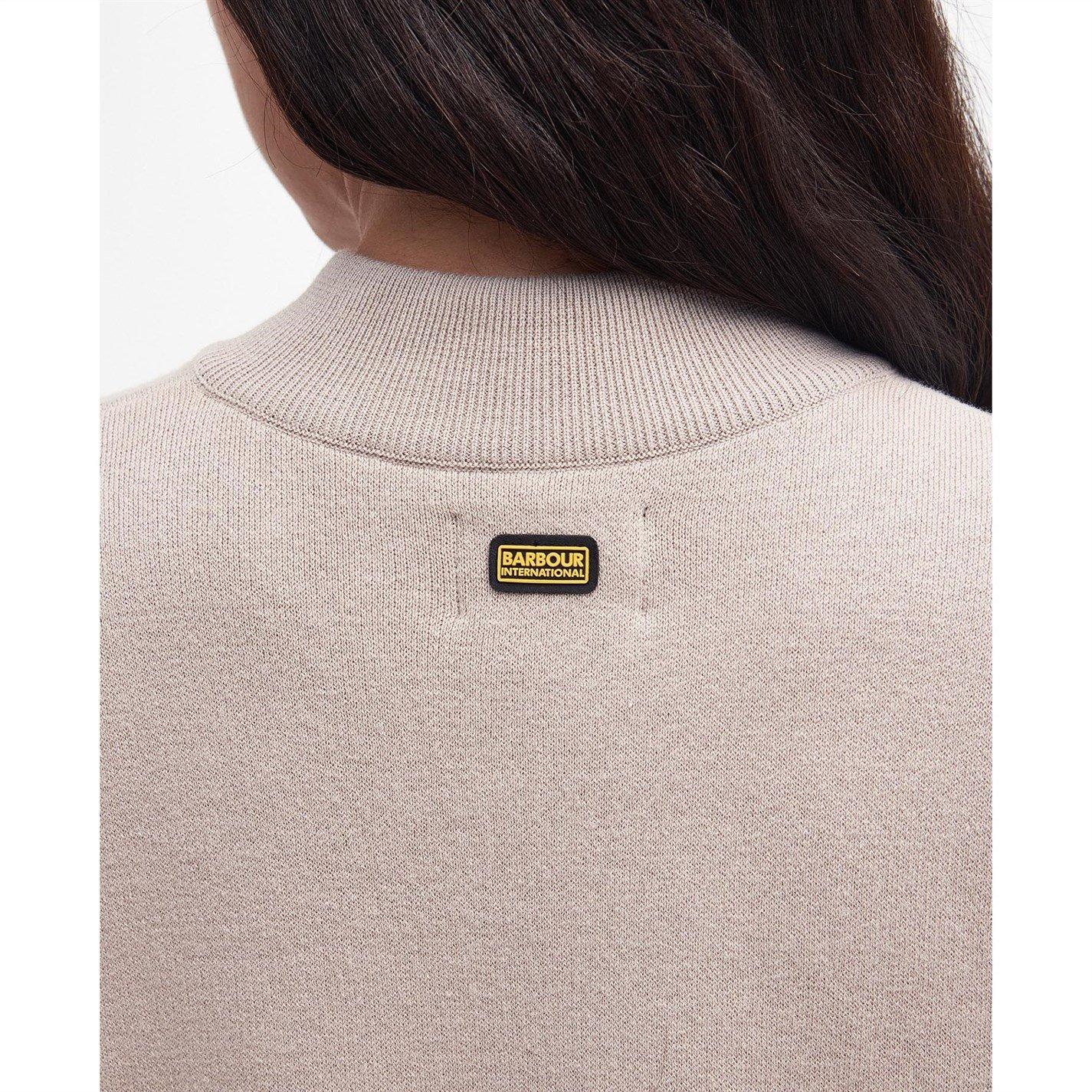 Oat - Barbour International - Kinghorn Knitted Bomber Jacket - 5