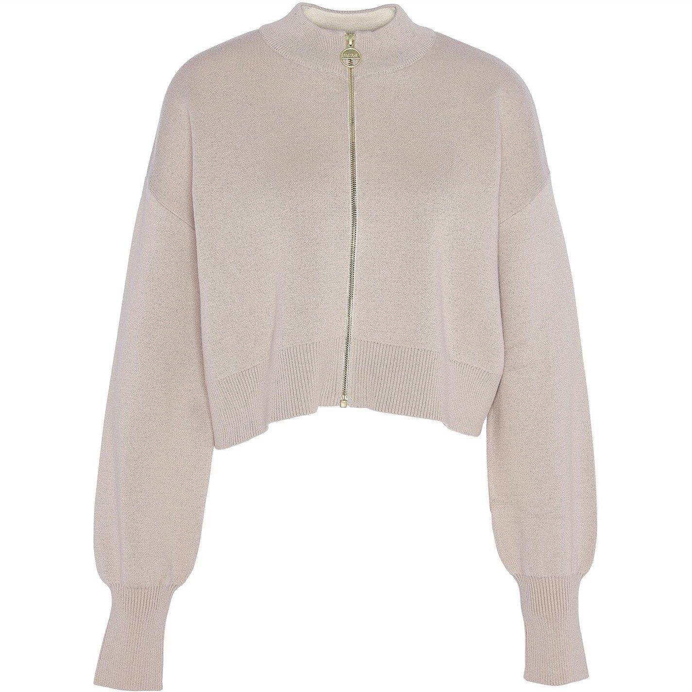 Oat - Barbour International - Kinghorn Knitted Bomber Jacket - 6